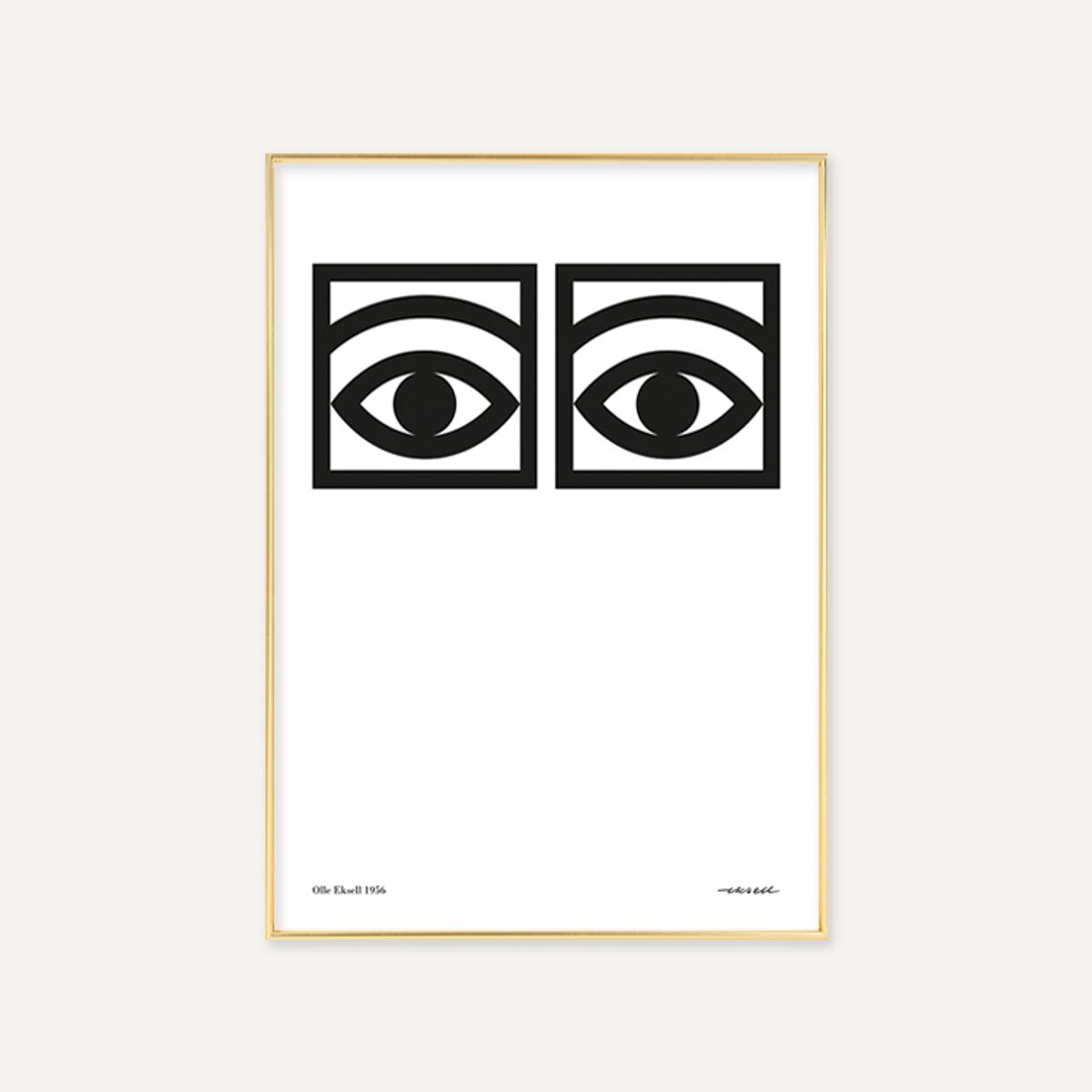 그릿시즌(GREET SEASON) 올레 엑셀 One eye, Black and White (액자 포함)