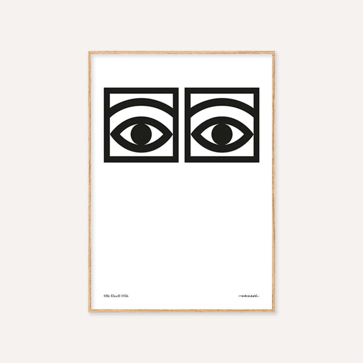 그릿시즌(GREET SEASON) 올레 엑셀 One eye, Black and White (액자 포함)