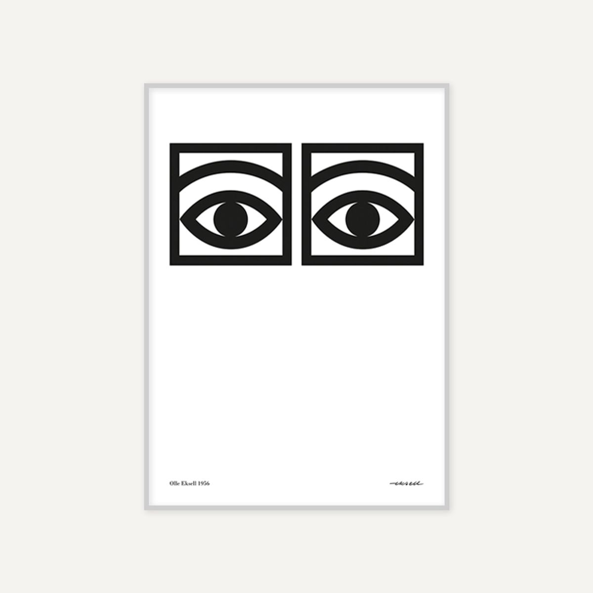 그릿시즌(GREET SEASON) 올레 엑셀 One eye, Black and White (액자 포함)