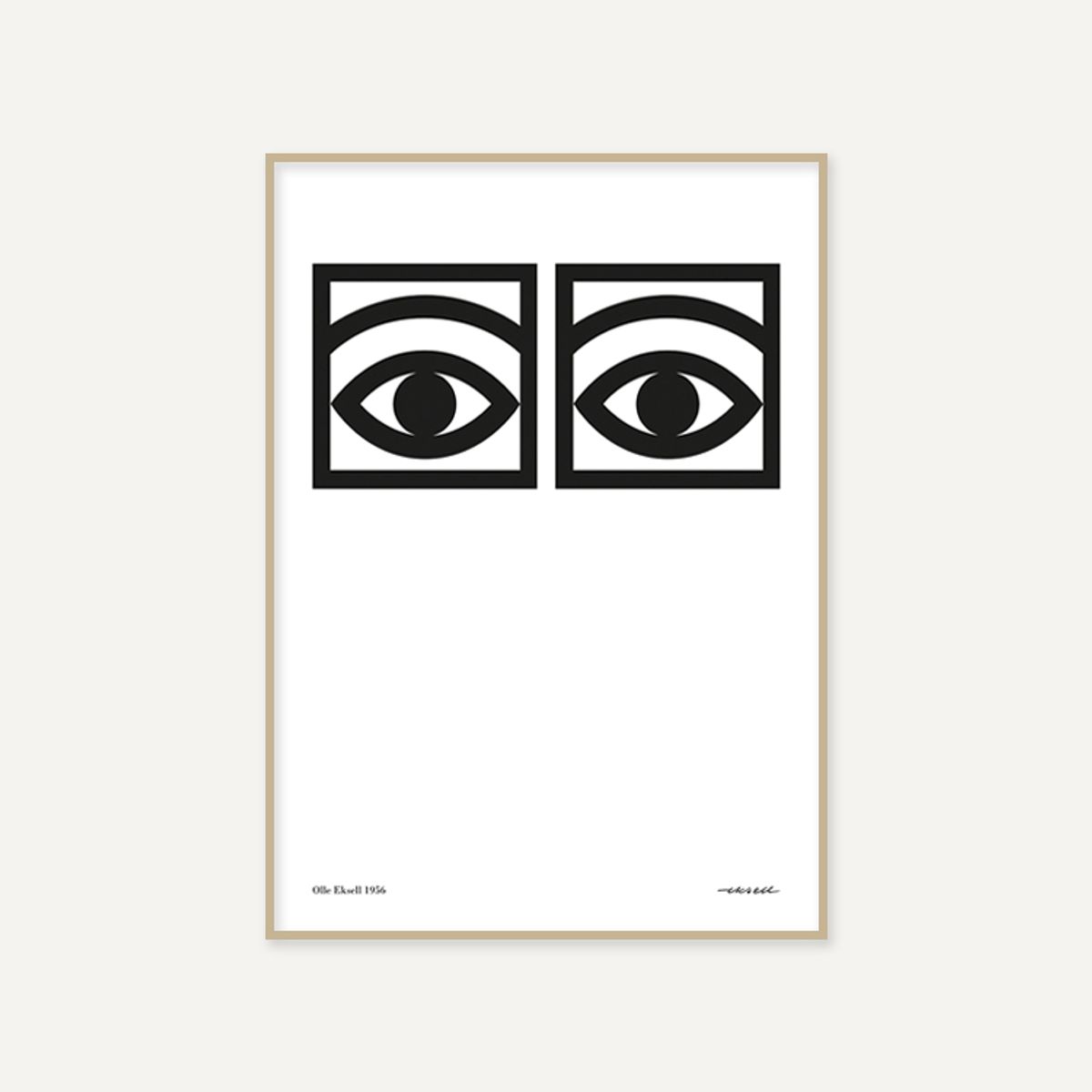 그릿시즌(GREET SEASON) 올레 엑셀 One eye, Black and White (액자 포함)