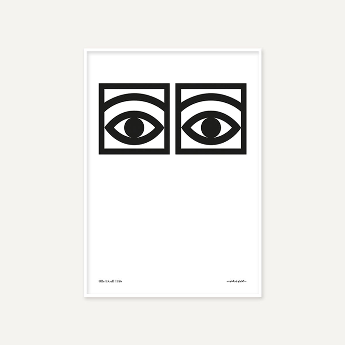 그릿시즌(GREET SEASON) 올레 엑셀 One eye, Black and White (액자 포함)