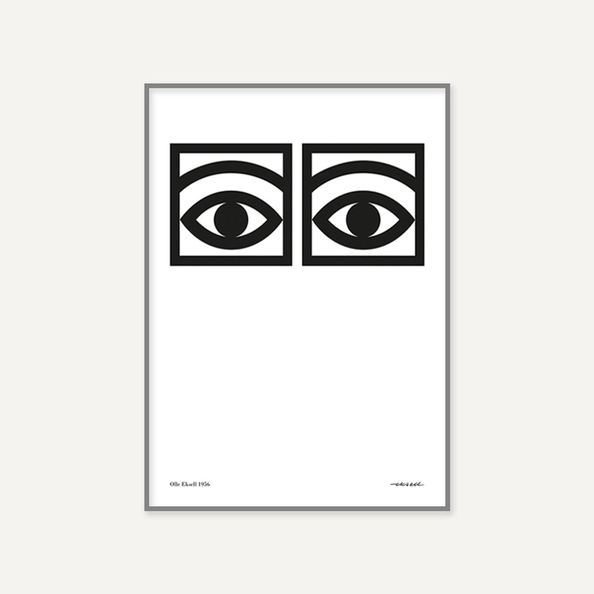 그릿시즌(GREET SEASON) 올레 엑셀 One eye, Black and White (액자 포함)
