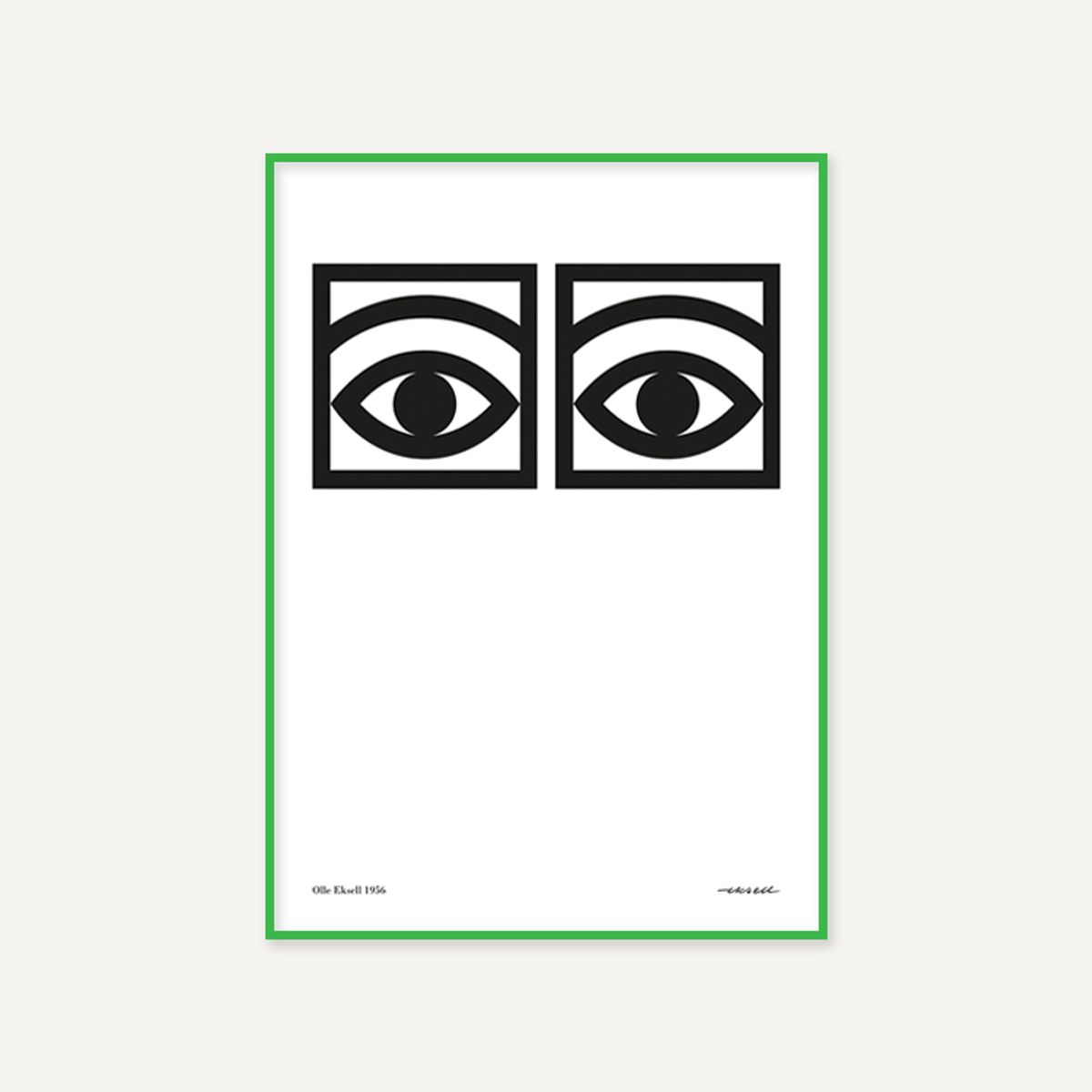 그릿시즌(GREET SEASON) 올레 엑셀 One eye, Black and White (액자 포함)