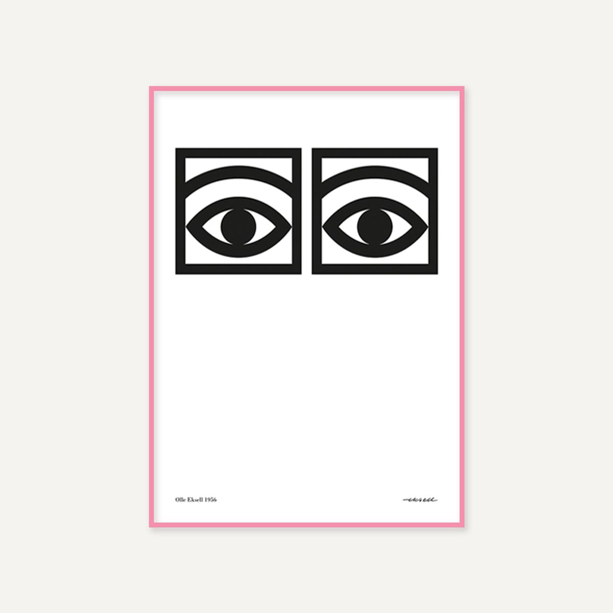 그릿시즌(GREET SEASON) 올레 엑셀 One eye, Black and White (액자 포함)