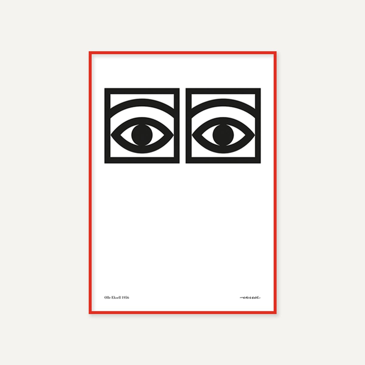 그릿시즌(GREET SEASON) 올레 엑셀 One eye, Black and White (액자 포함)