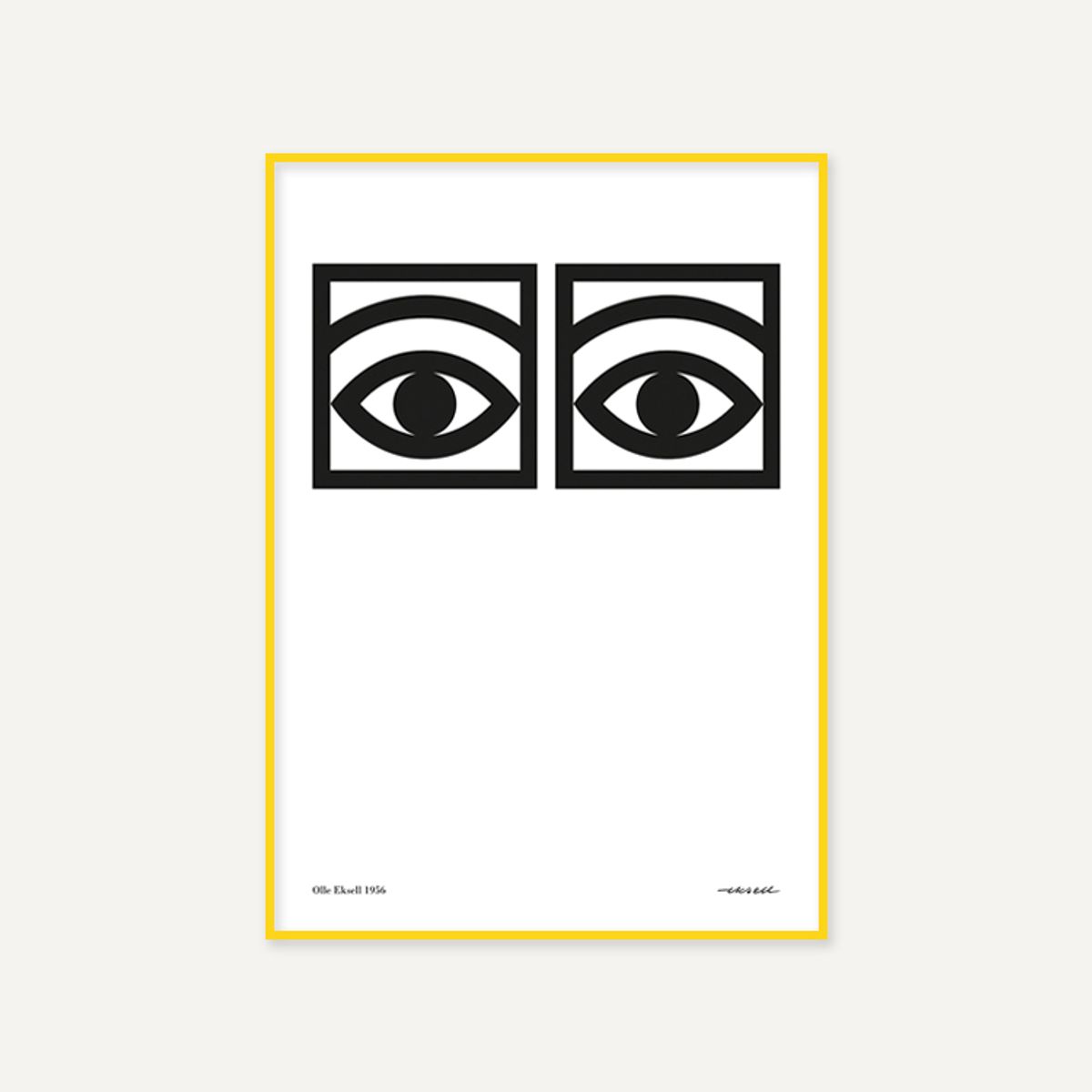 그릿시즌(GREET SEASON) 올레 엑셀 One eye, Black and White (액자 포함)