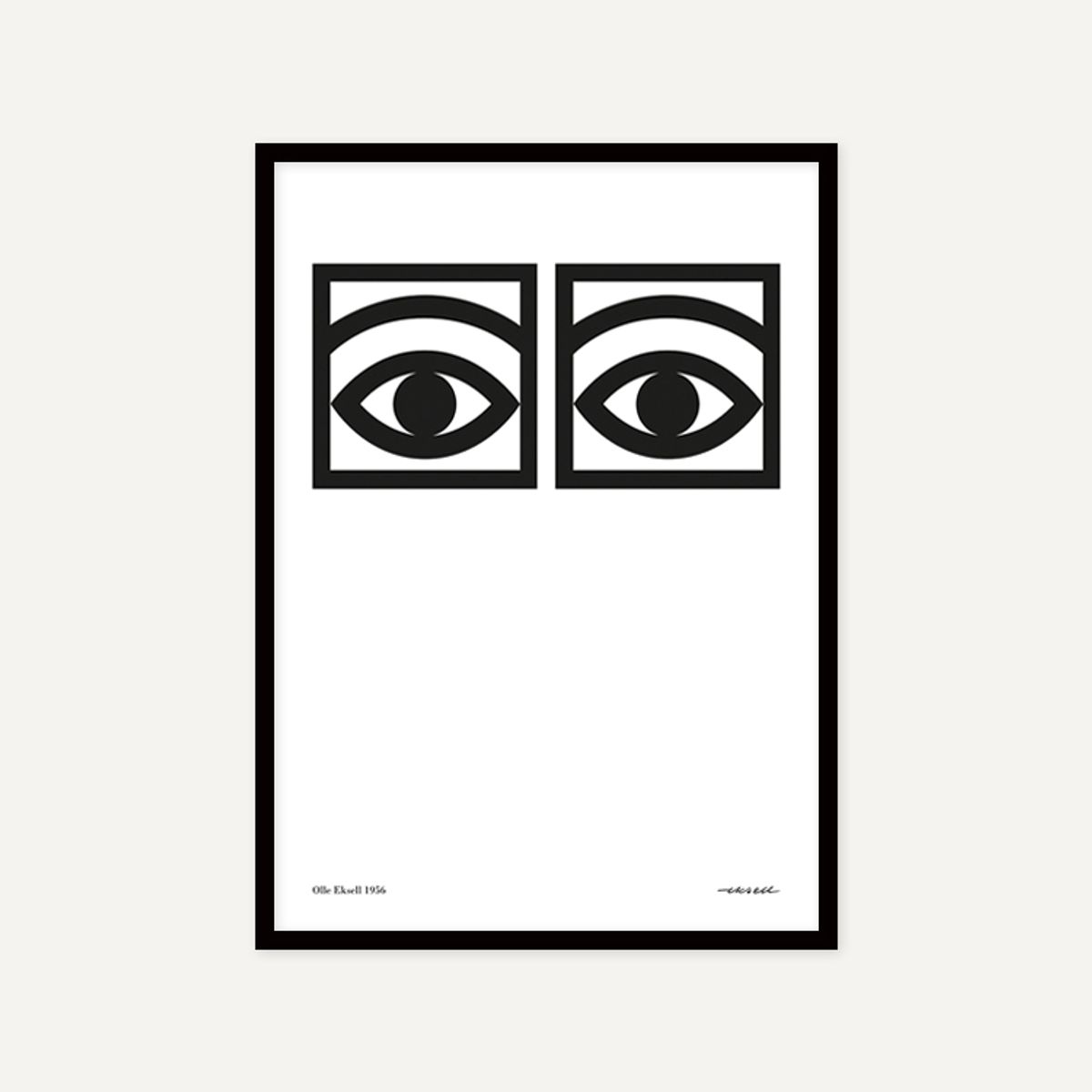 그릿시즌(GREET SEASON) 올레 엑셀 One eye, Black and White (액자 포함)