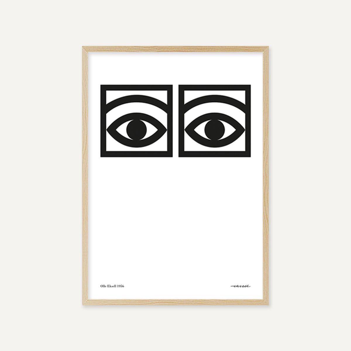 그릿시즌(GREET SEASON) 올레 엑셀 One eye, Black and White (액자 포함)