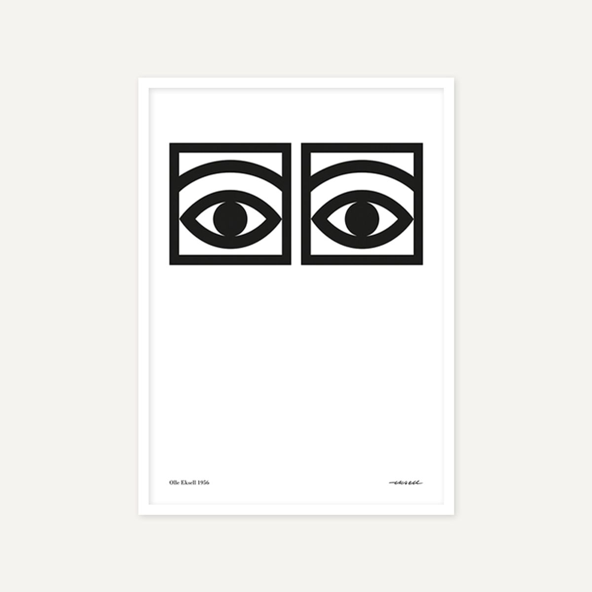 그릿시즌(GREET SEASON) 올레 엑셀 One eye, Black and White (액자 포함)