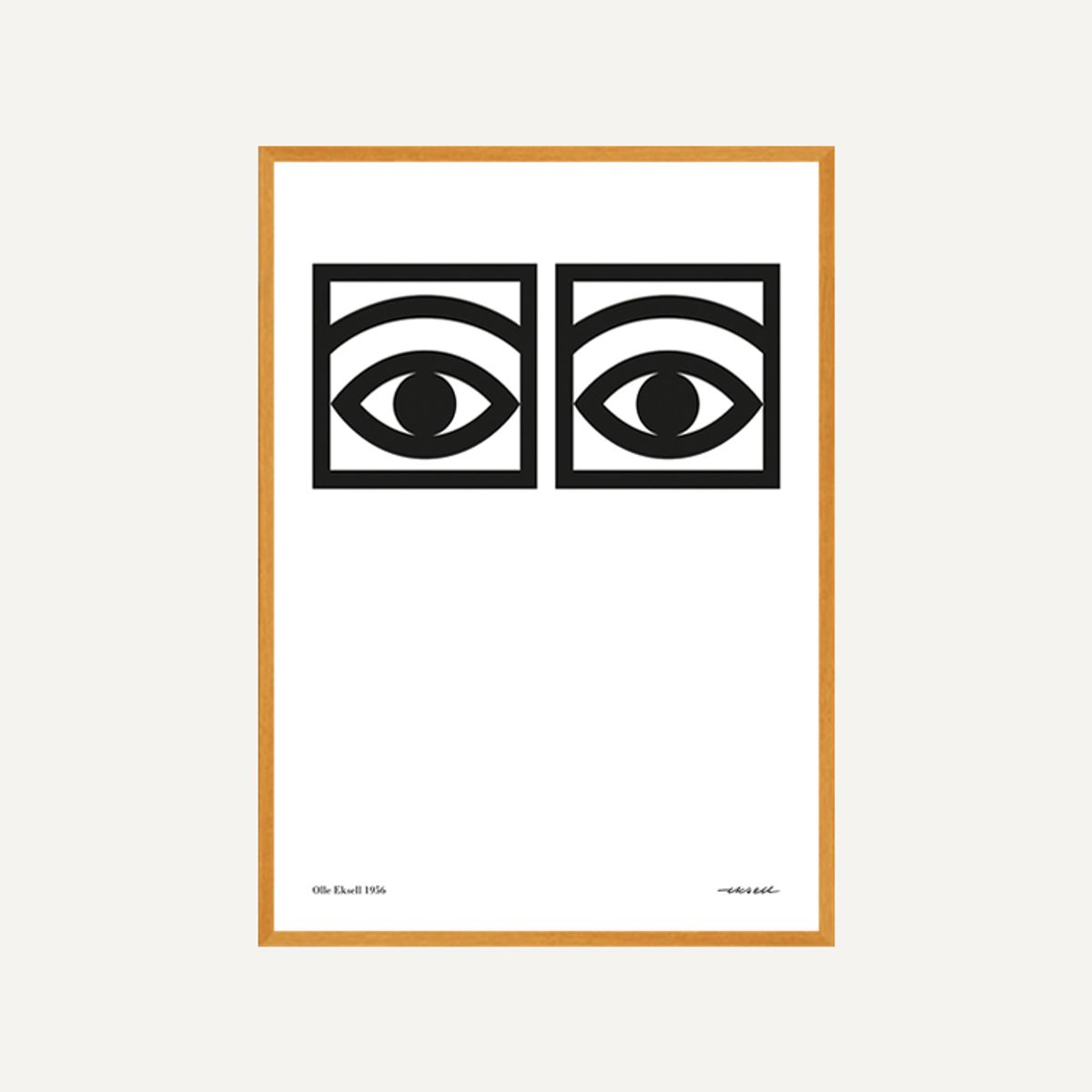 그릿시즌(GREET SEASON) 올레 엑셀 One eye, Black and White (액자 포함)