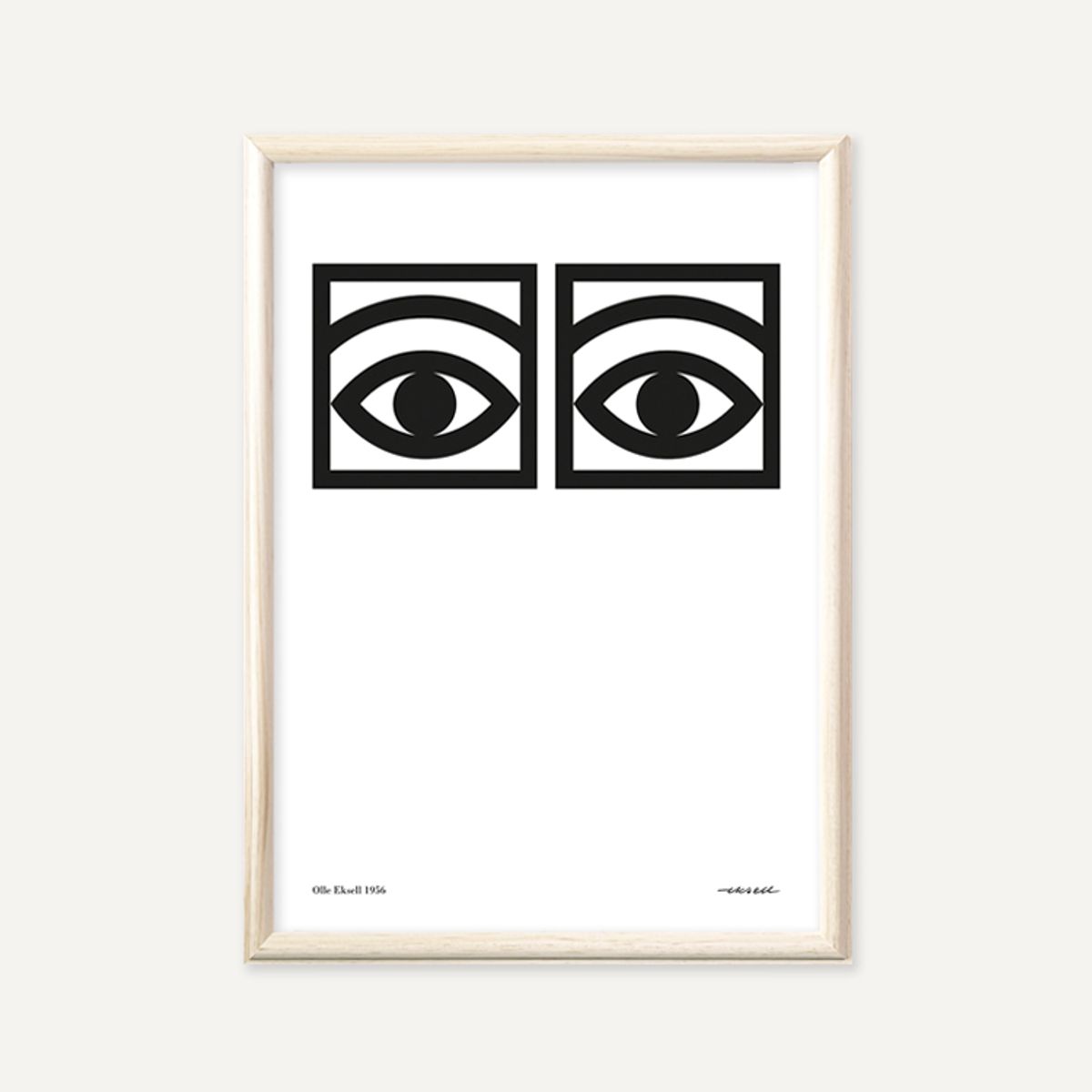 그릿시즌(GREET SEASON) 올레 엑셀 One eye, Black and White (액자 포함)