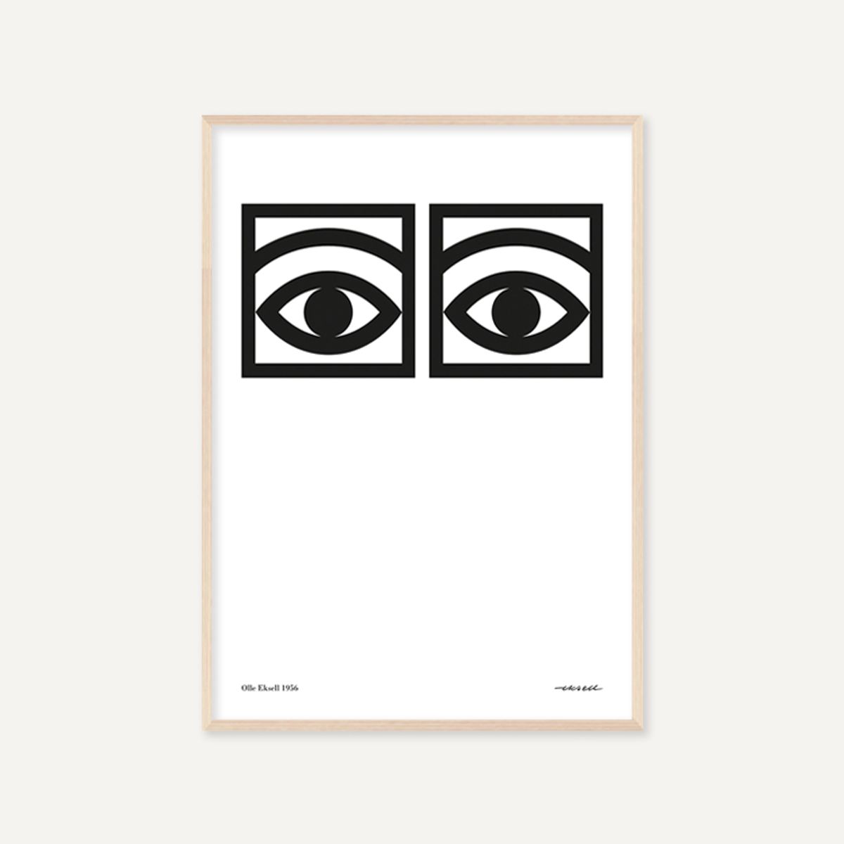 그릿시즌(GREET SEASON) 올레 엑셀 One eye, Black and White (액자 포함)