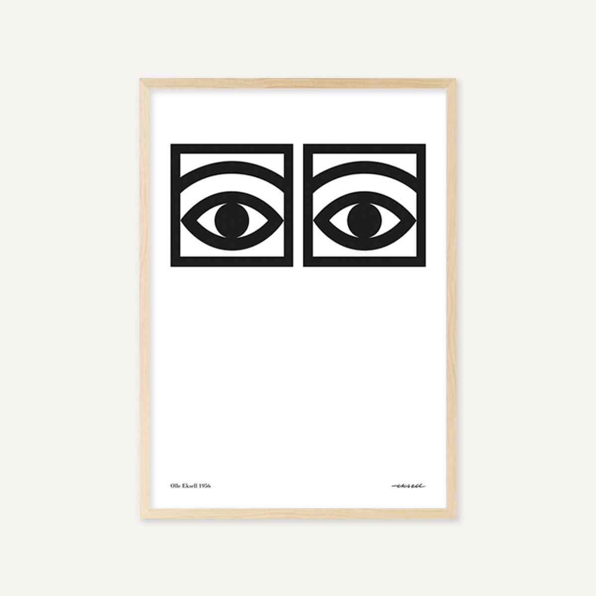그릿시즌(GREET SEASON) 올레 엑셀 One eye, Black and White (액자 포함)