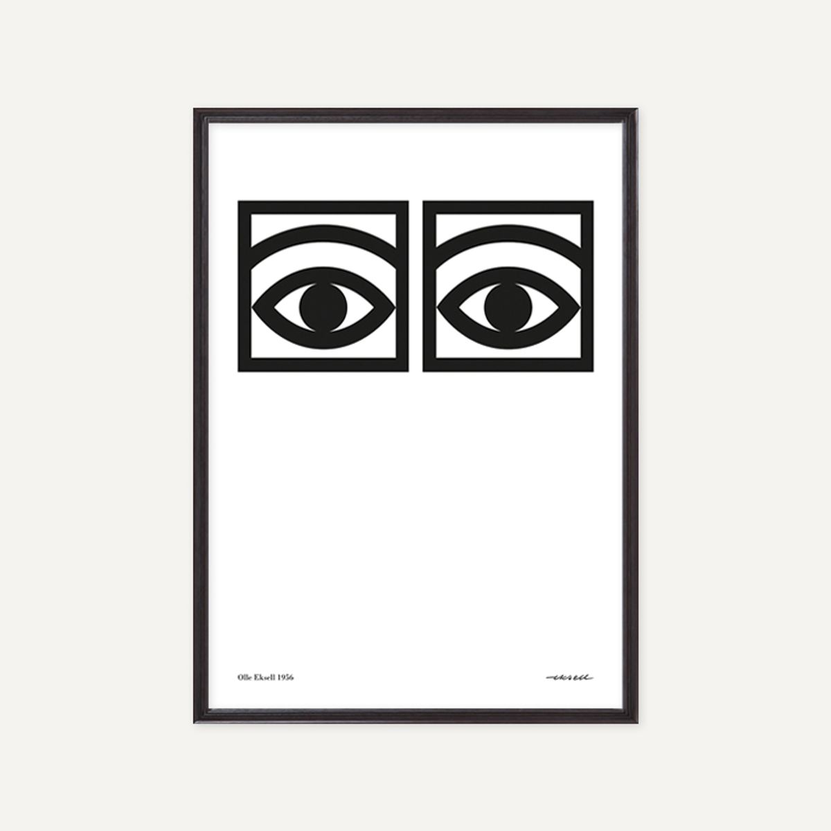 그릿시즌(GREET SEASON) 올레 엑셀 One eye, Black and White (액자 포함)