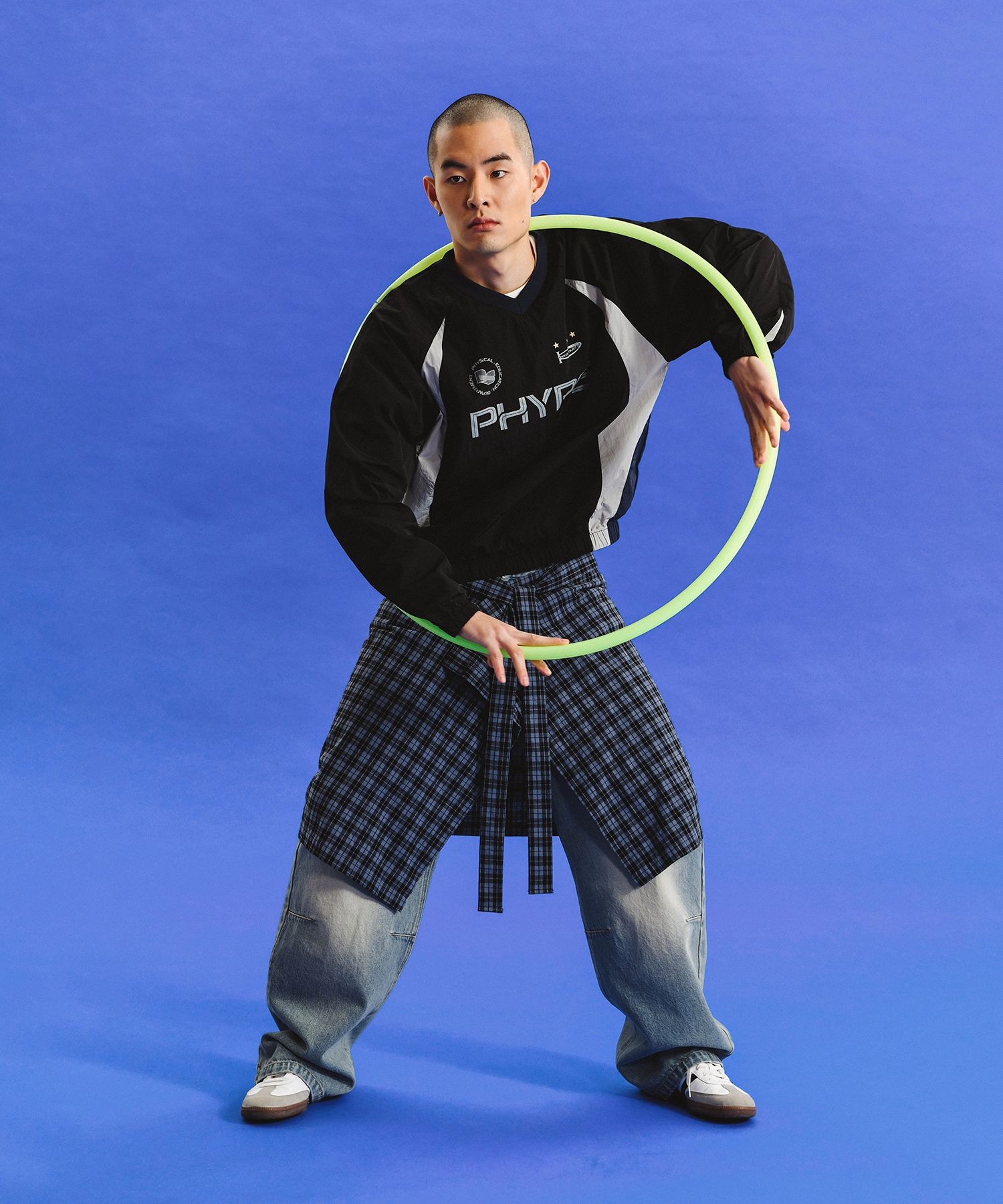 MUSINSA | PHYPS Nylon Soccer Long Sleeve_Black