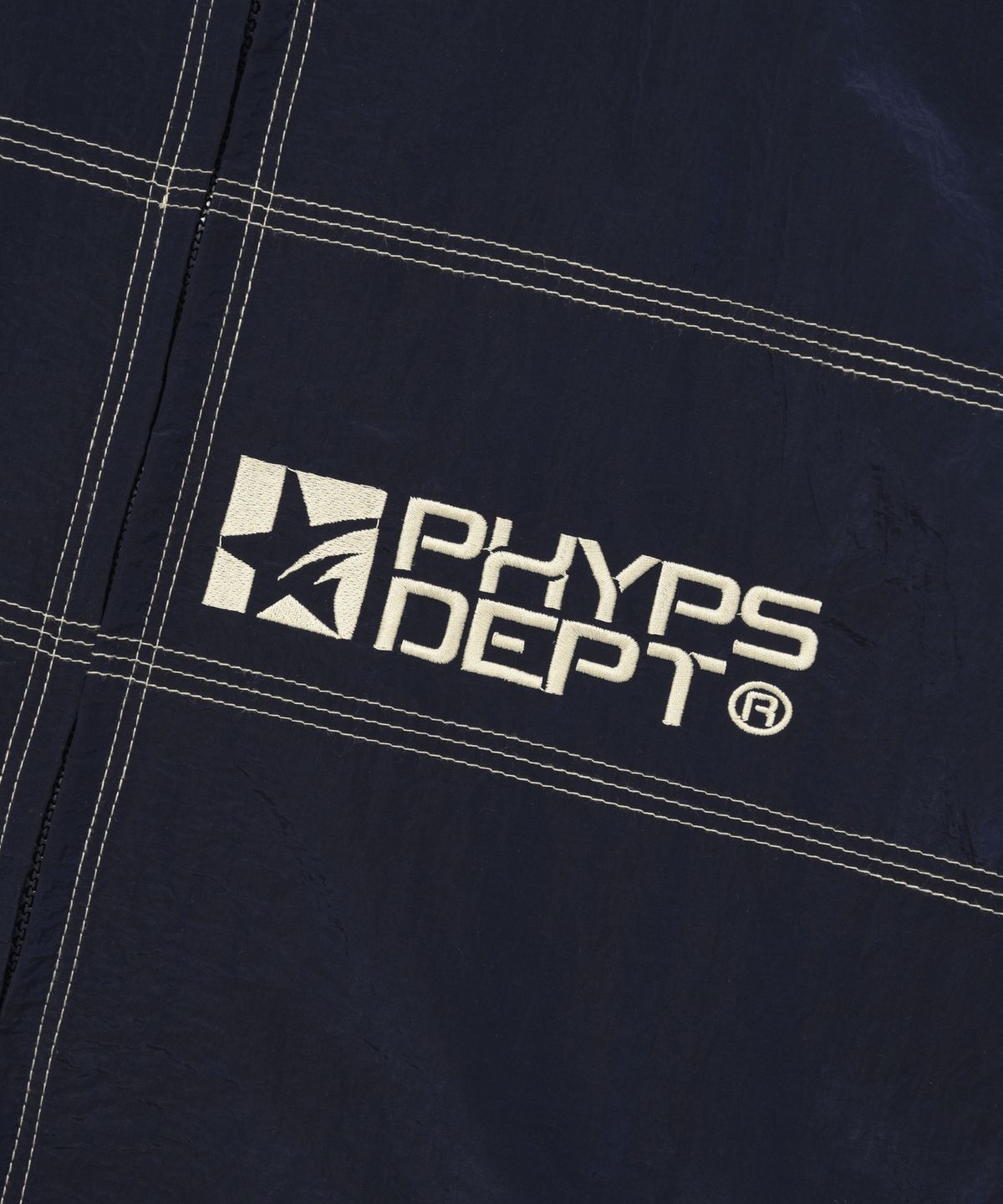 피지컬 디파트먼트(PHYSICAL DEPARTMENT) 컬러 스티치 트랙자켓 네이비