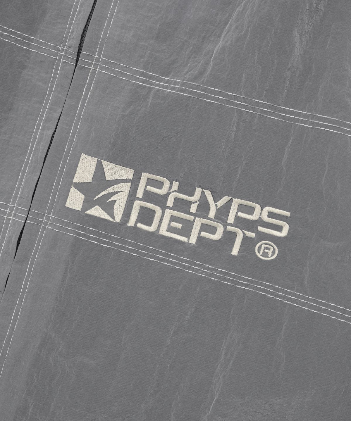 피지컬 디파트먼트(PHYSICAL DEPARTMENT) 컬러 스티치 트랙자켓 그레이