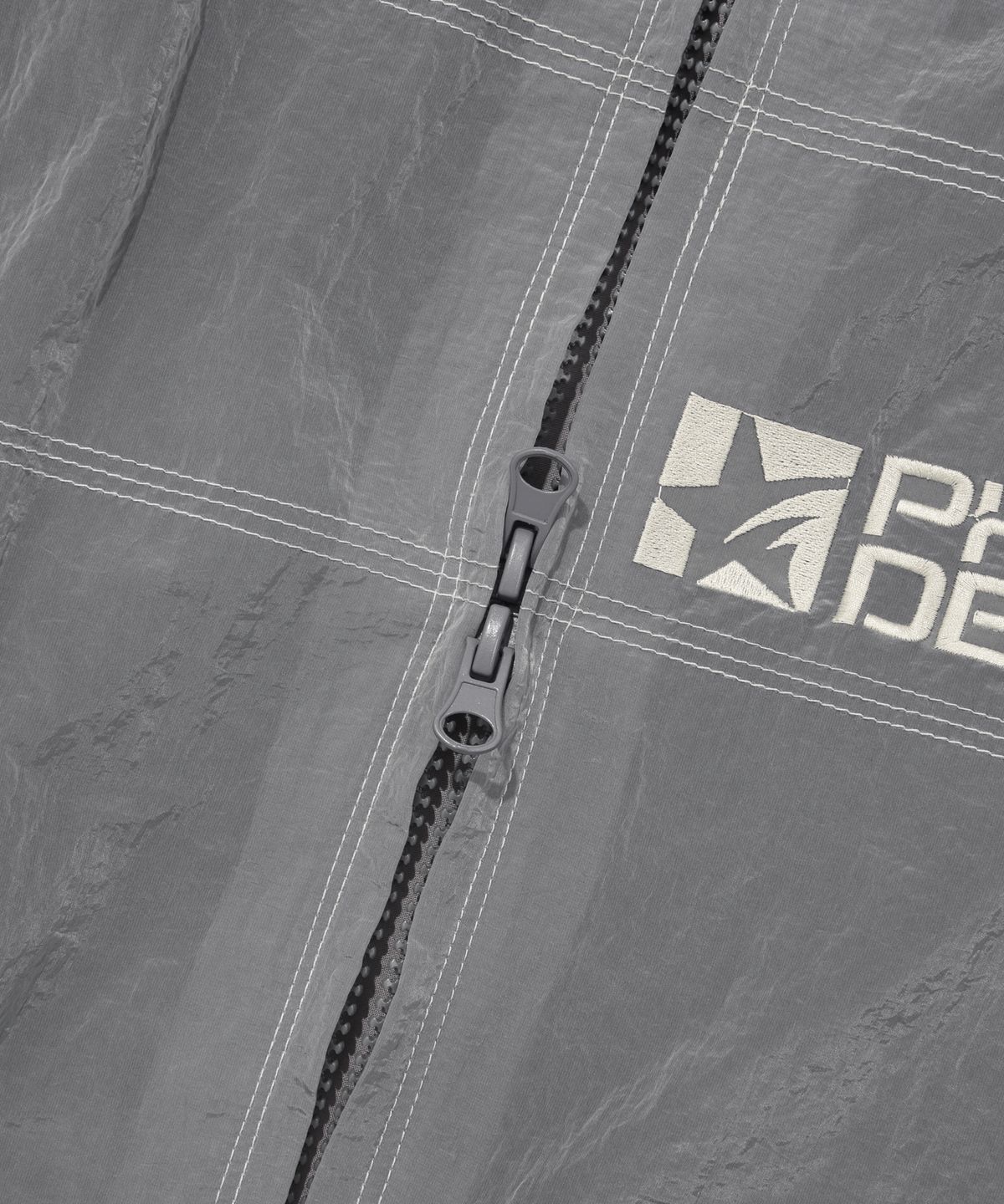 피지컬 디파트먼트(PHYSICAL DEPARTMENT) 컬러 스티치 트랙자켓 그레이