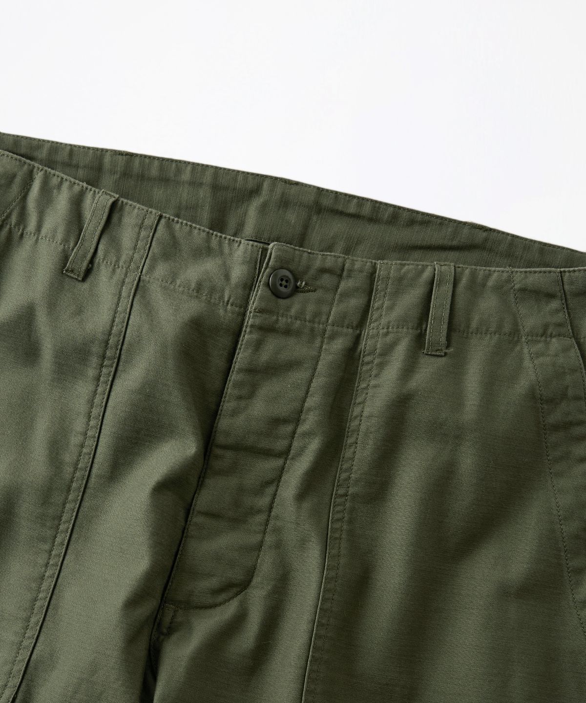 아웃스탠딩(OUTSTANDING) BACK SATIN FATIGUE PANTS (ORIGINAL FIT)_OLIVE GREEN
