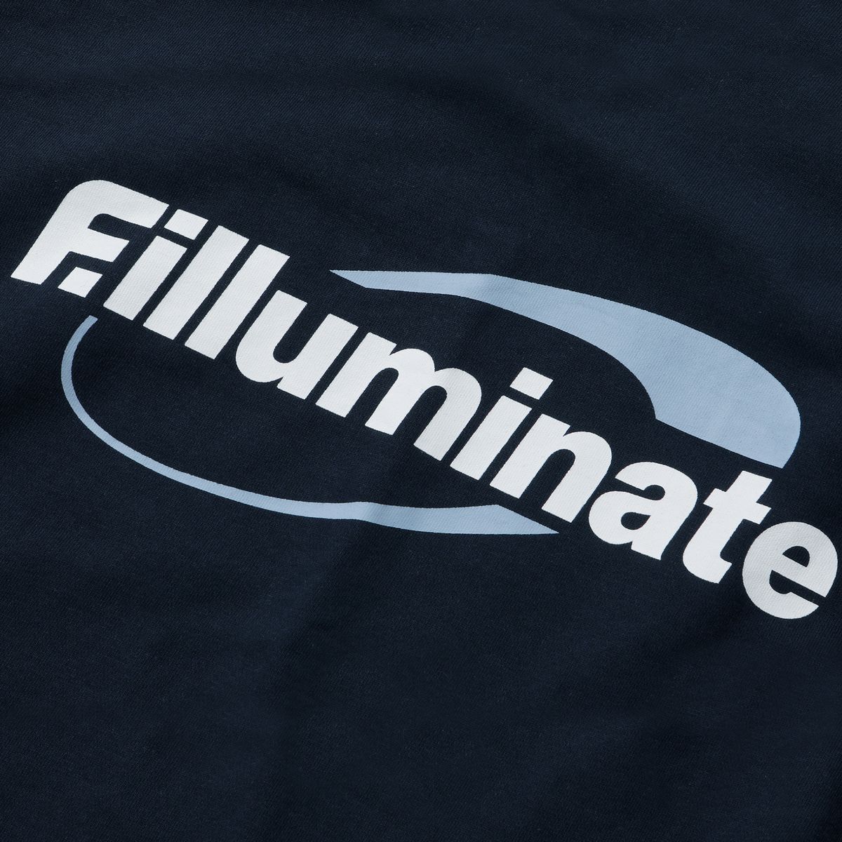 필루미네이트(FILLUMINATE) 파이핑 서클 로고 스웨트 셔츠-네이비