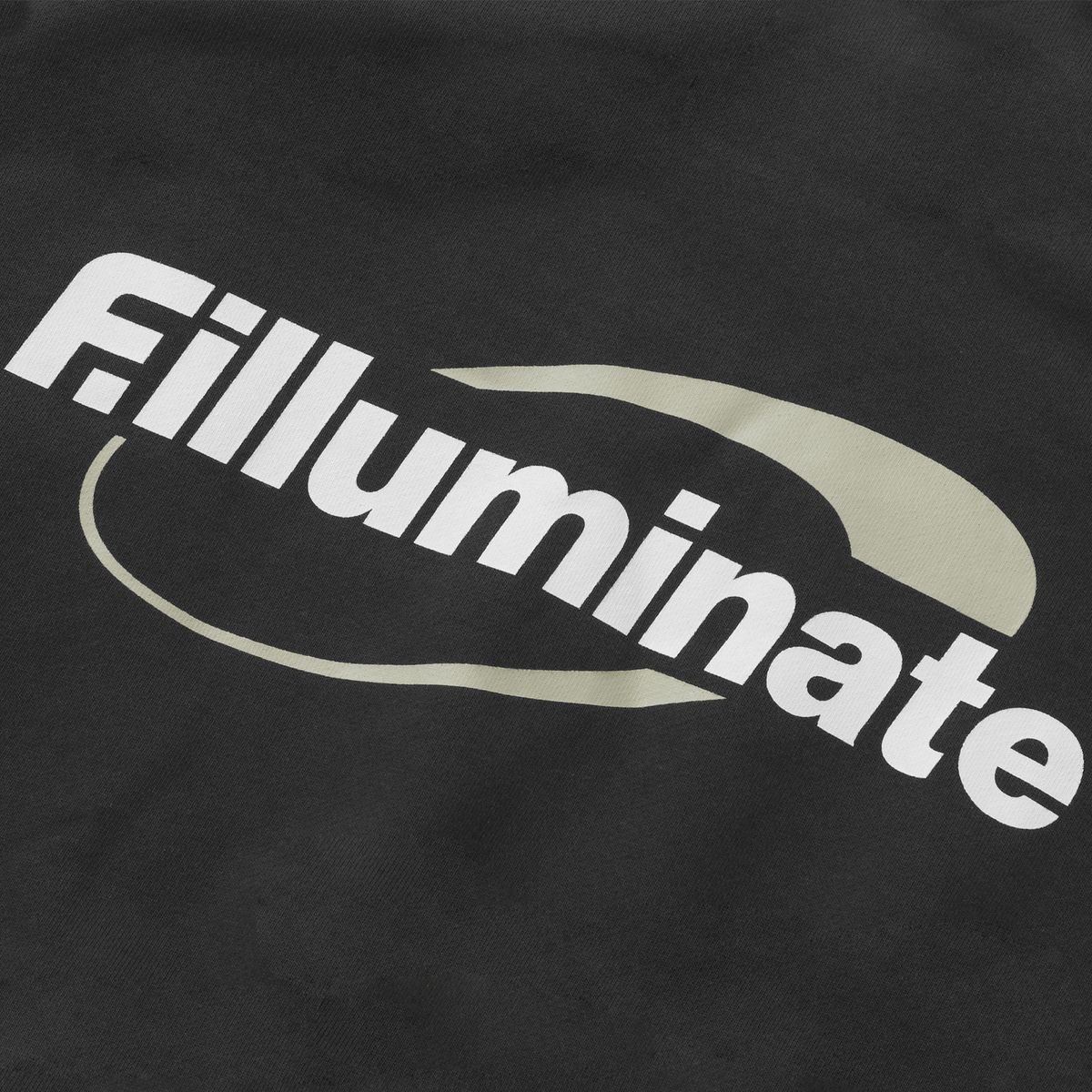 필루미네이트(FILLUMINATE) 파이핑 서클 로고 스웨트 셔츠-차콜