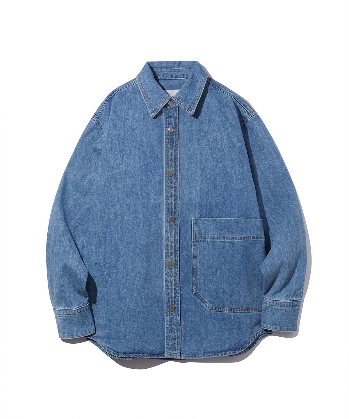 디써티원(DTHIRTYONE) Big Pocket Denim Shirt Jacket (MEDIUM BLUE)