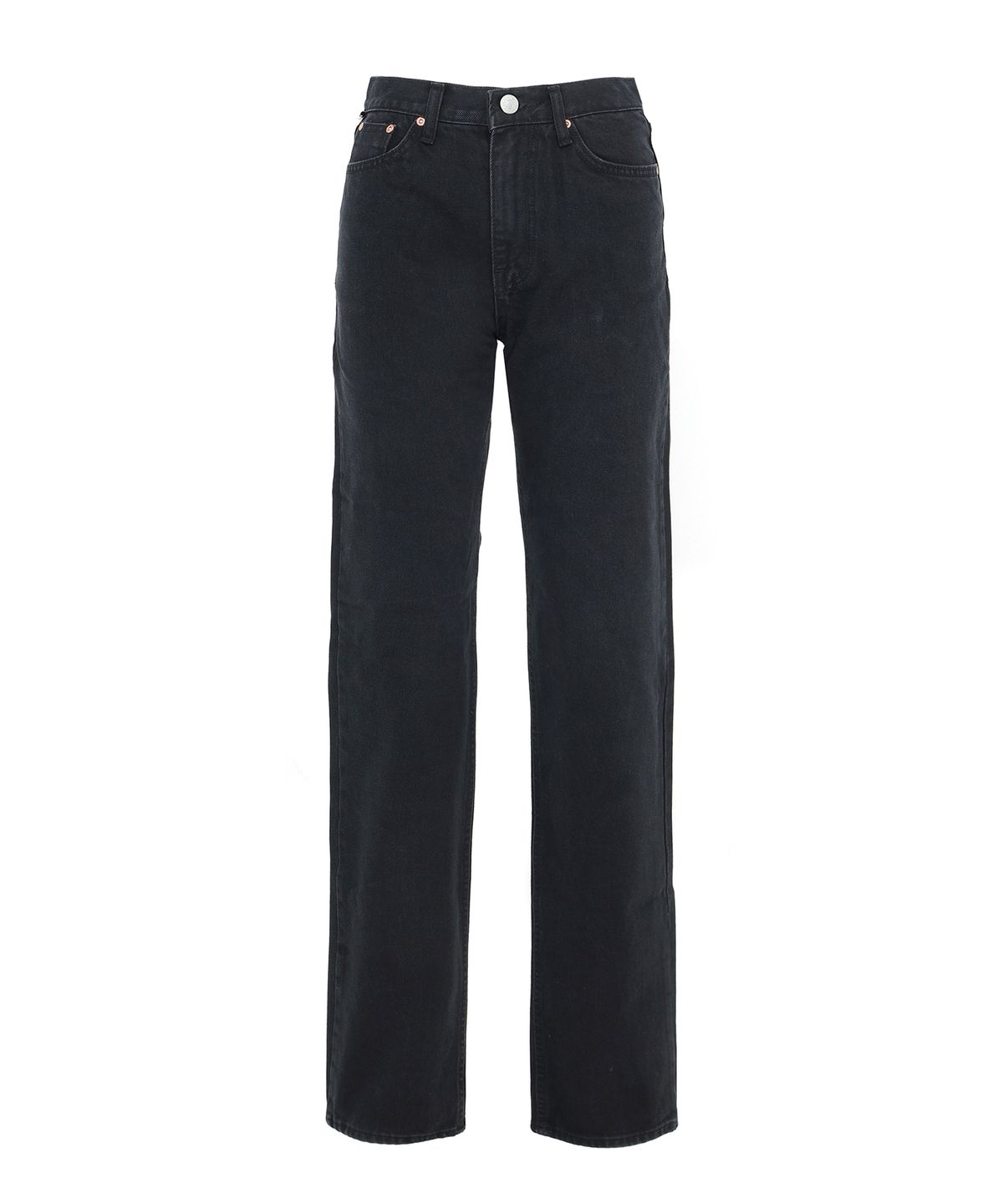 바이스 어치브 유쓰(BICE ACHIEVE YOUTH) USA HIGH RISE STRAIGHT JEANS BLACK
