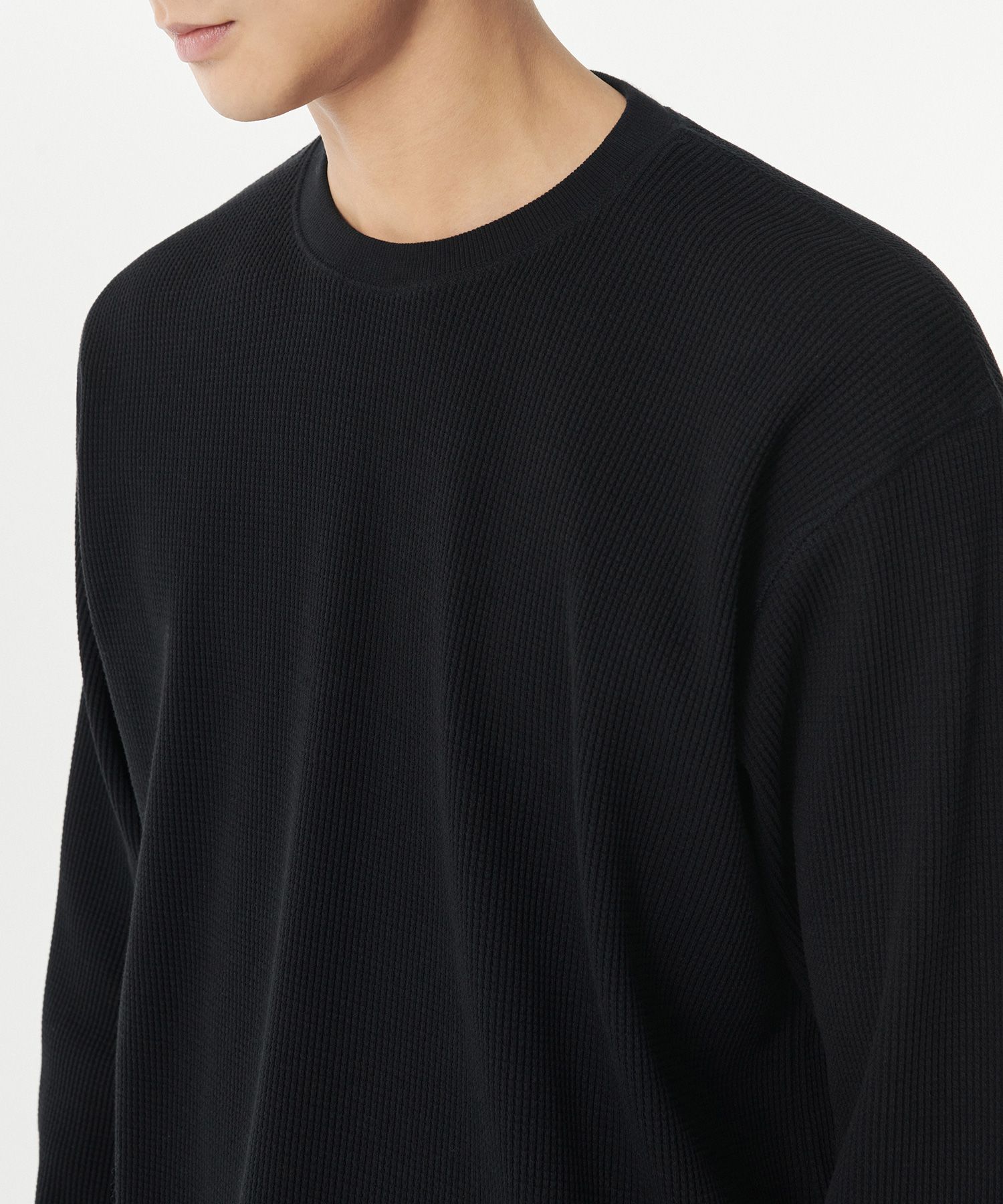 Tシャツ・カットソー *MUSINSA STANDARD* Waffle Relaxed Crew Neck Long Sleeve T-Sh MUSINSA | MUSINSA STANDARD Waffle Relaxed Crew Neck Long