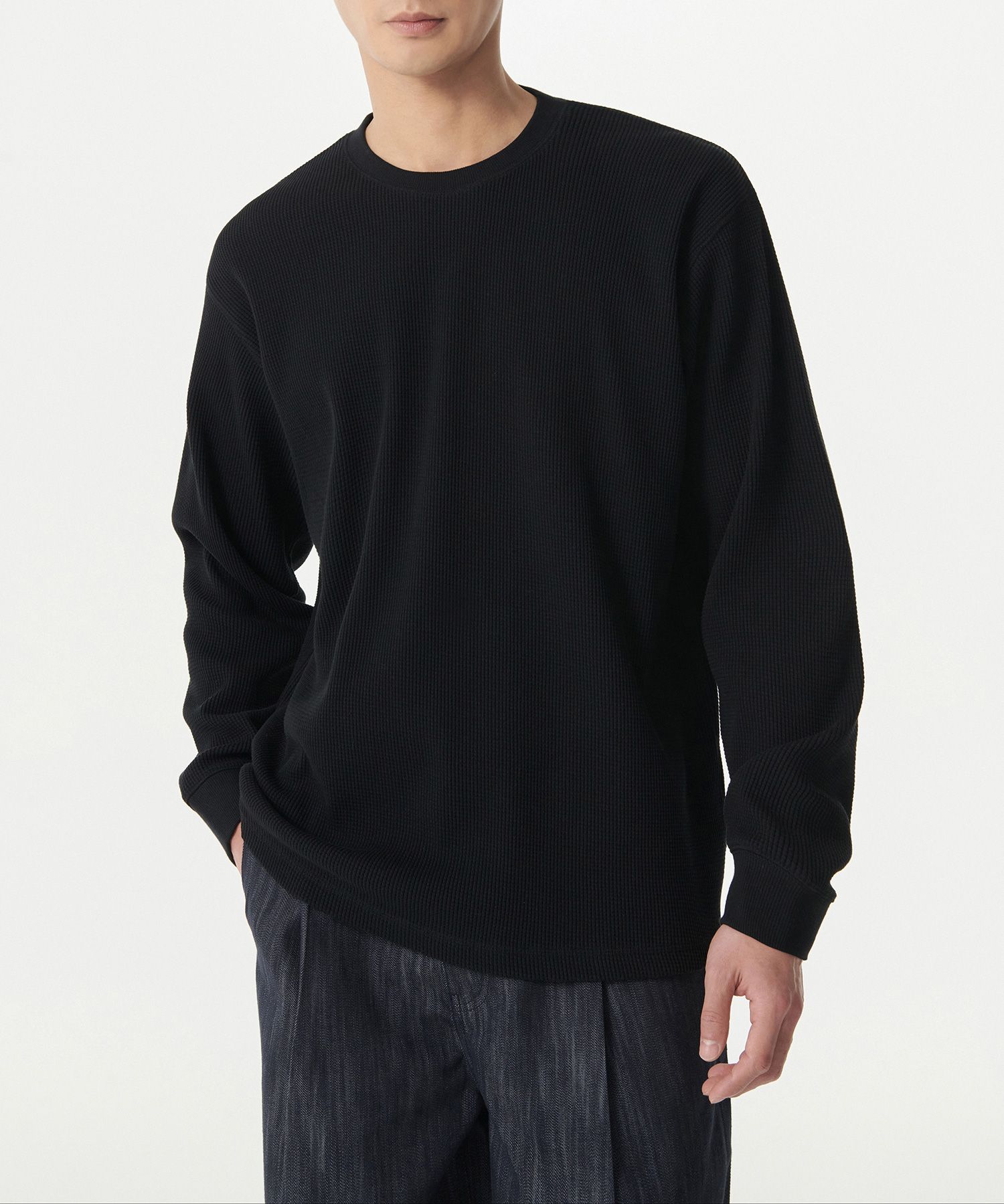 Tシャツ・カットソー *MUSINSA STANDARD* Waffle Relaxed Crew Neck Long Sleeve T-Sh MUSINSA | MUSINSA STANDARD Waffle Relaxed Crew Neck Long