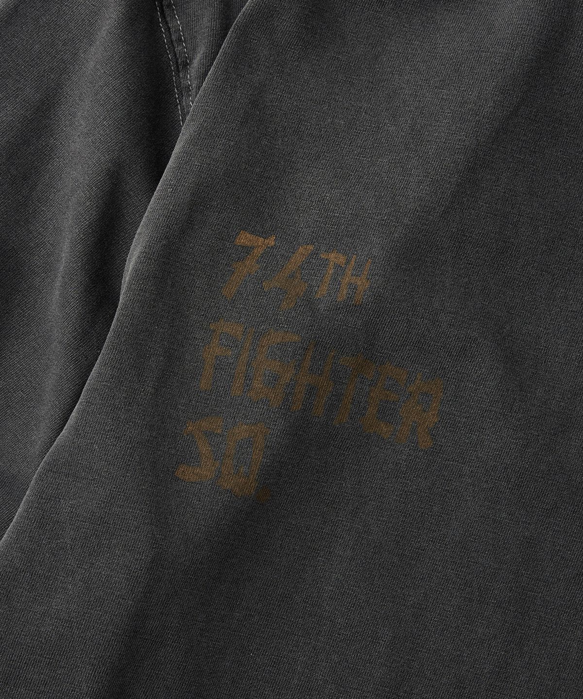 아웃스탠딩(OUTSTANDING) MIL SERIES LONG SLEEVE(74TH FIGHTER SQ)_PIGMENT CHARCOAL
