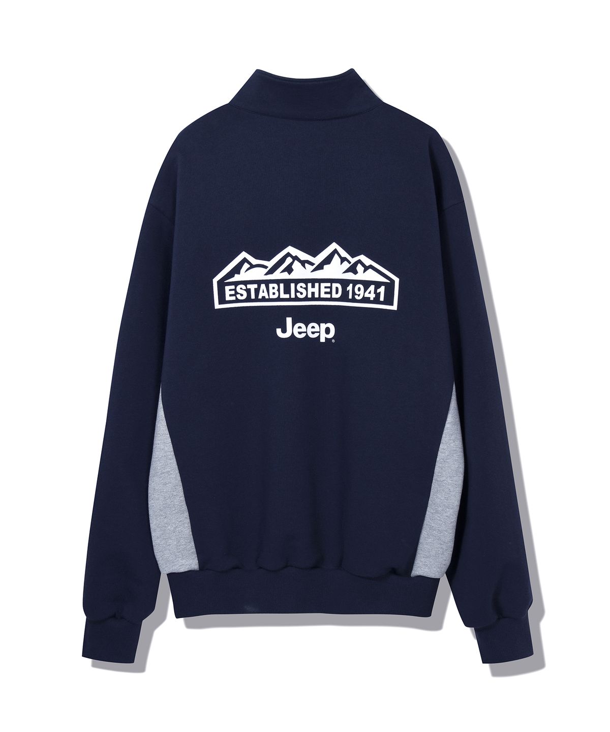 지프(JEEP) 고중량 바디 배색 반집업 맨투맨 (JP5TSU833NA)