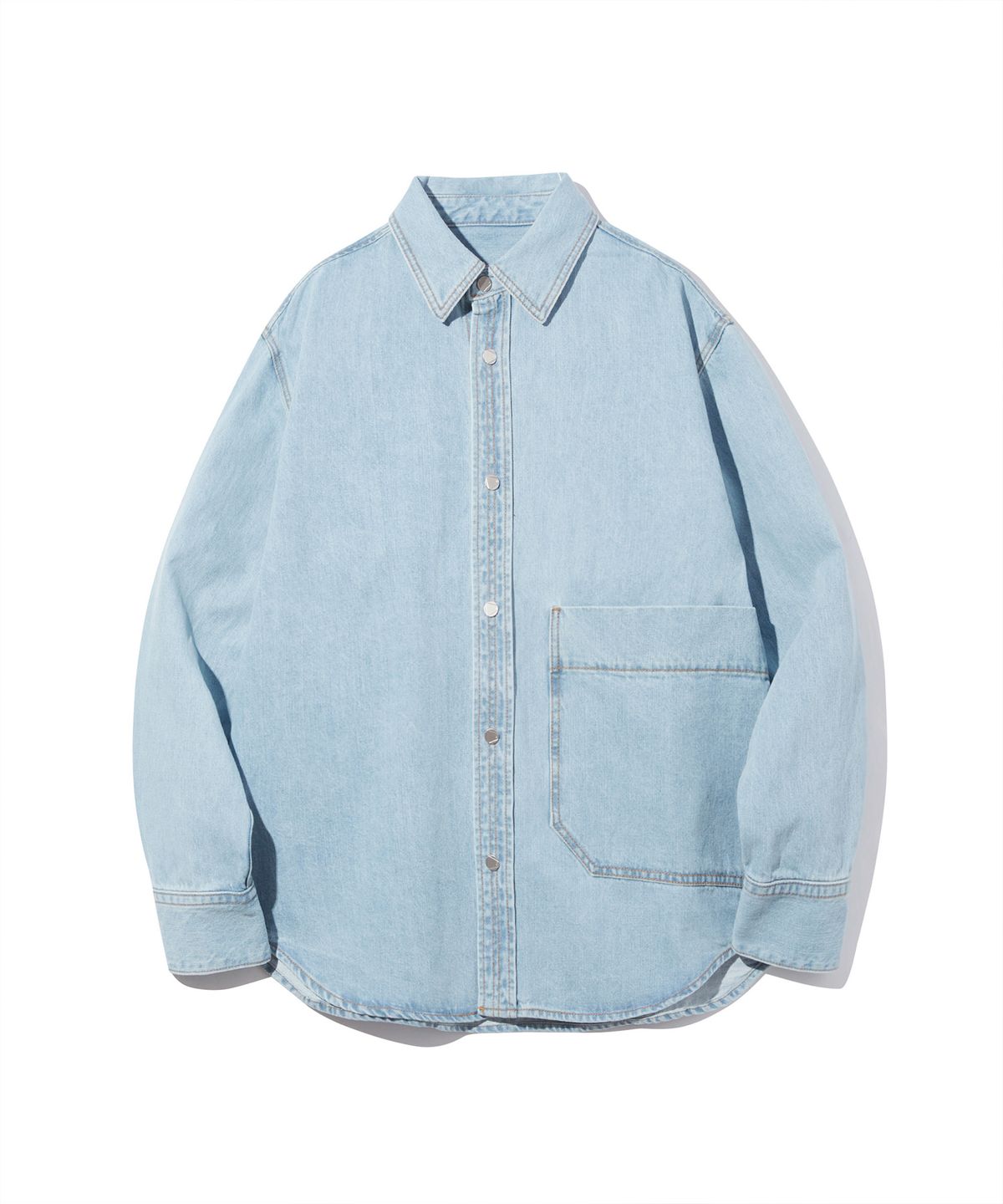 디써티원(DTHIRTYONE) Big Pocket Denim Shirt Jacket (LIGHT INDIGO)
