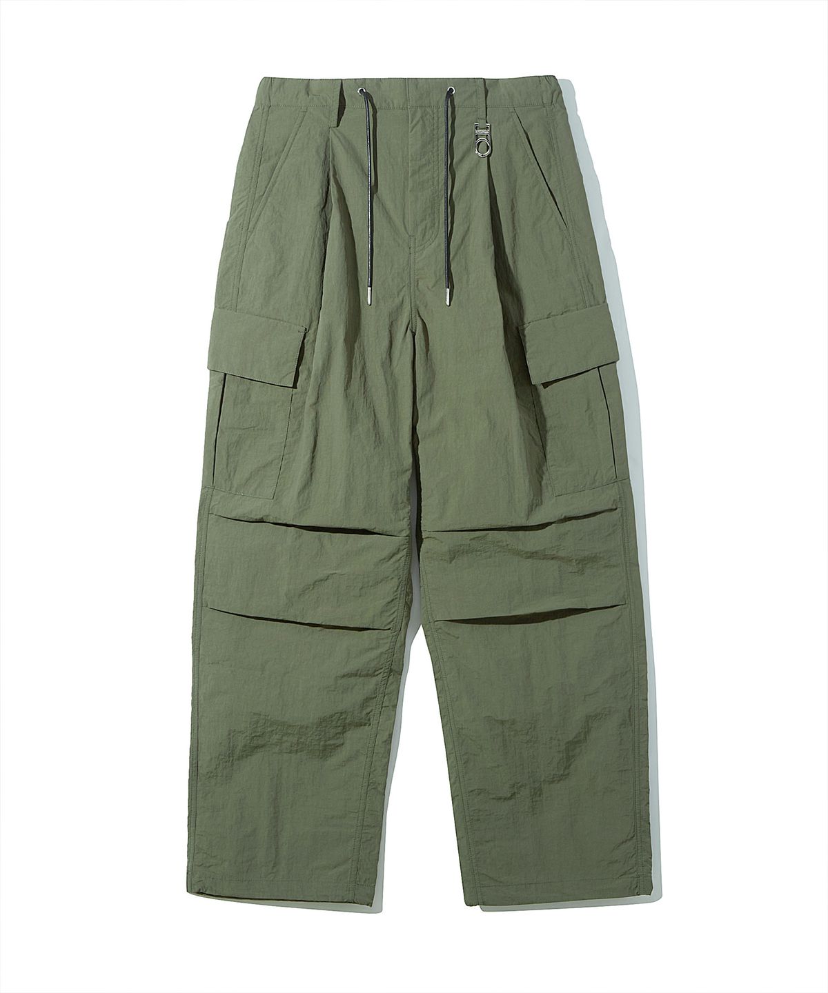 디써티원(DTHIRTYONE) Nylon Fold Cargo Wide Pants (BASIL GREEN)