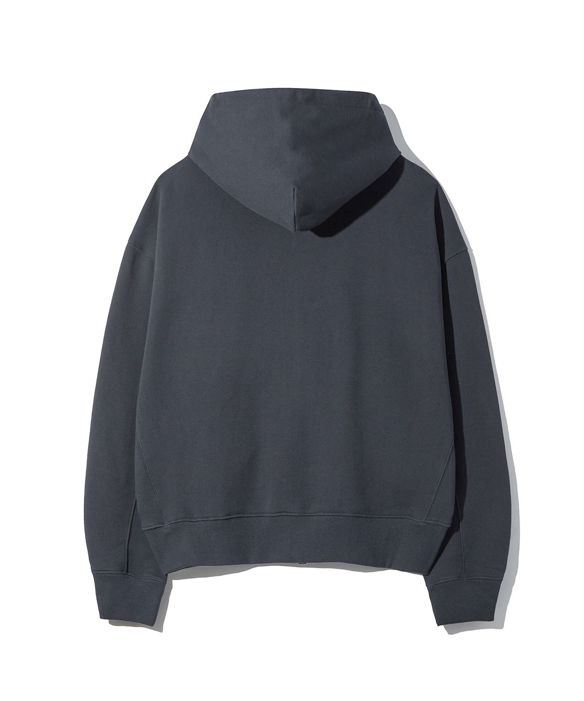디써티원(DTHIRTYONE) League Overlay Embroidered Zip-up Hoodie (DUSTY CHARCOAL)