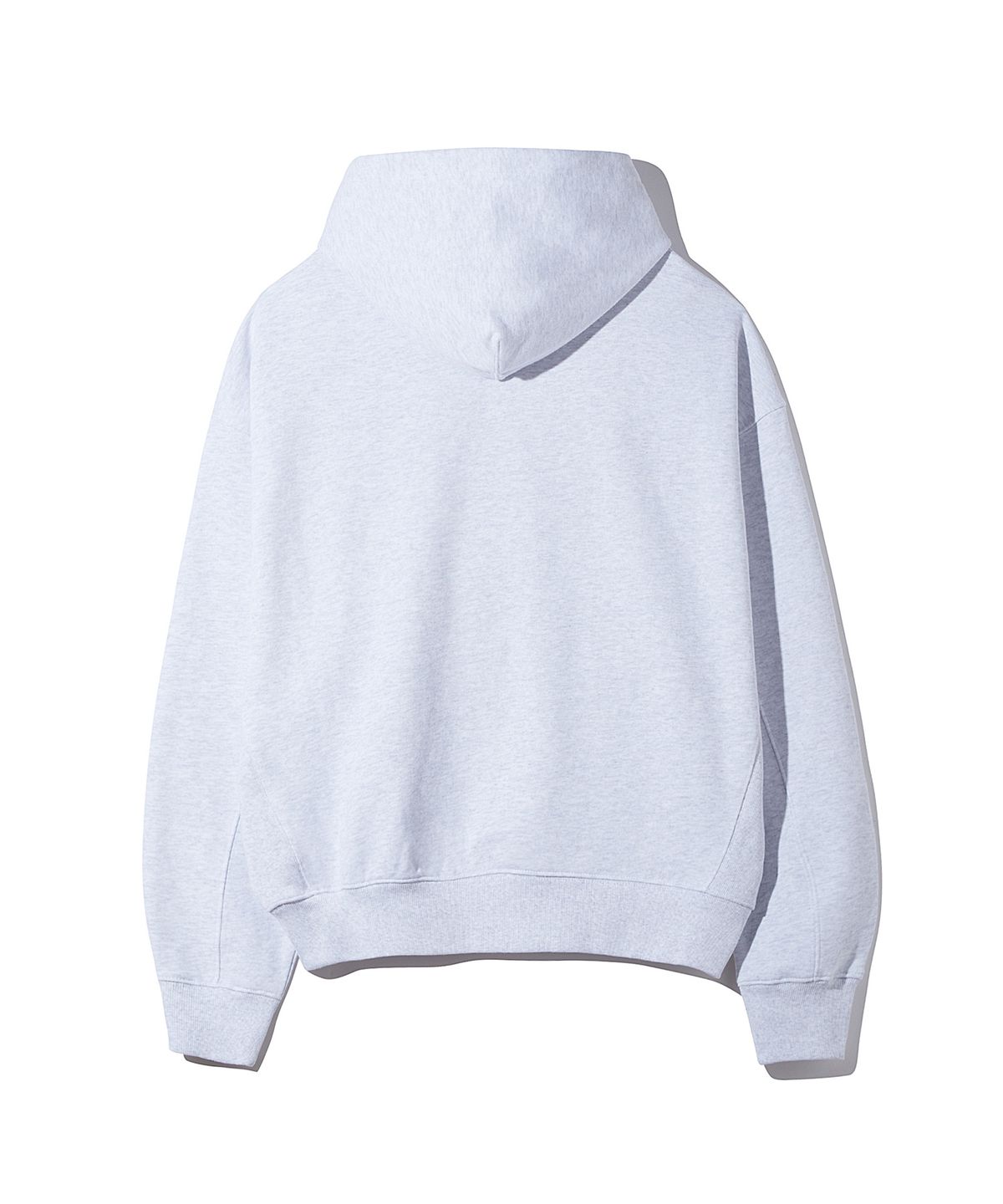 디써티원(DTHIRTYONE) League Overlay Applique Hoodie (WHITE MELANGE)