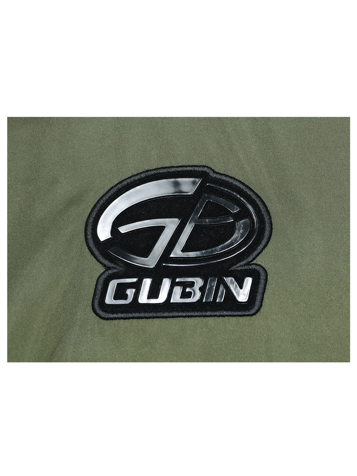 구빈(GUBIN) 파이핑 라인 배색 패딩 점퍼 - 카키