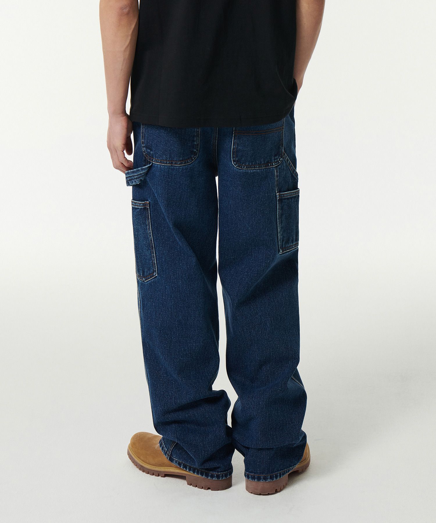 ★MUSINSA STANDARD★ Denim Wide Carpenter Pants Deep Indigo MUSINSA | MUSINSA STANDARD Denim wide carpenter pants