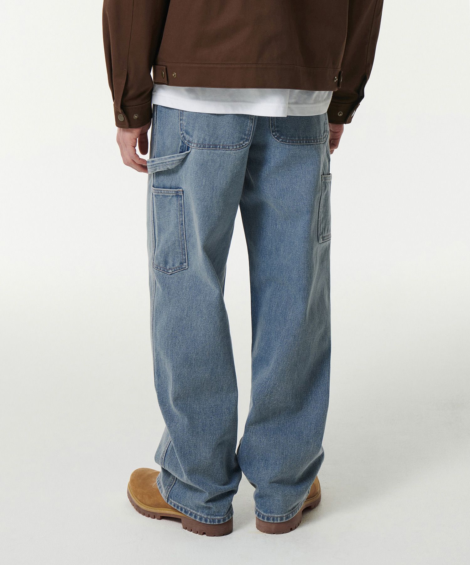 MUSINSA | MUSINSA STANDARD Denim wide carpenter pants [light