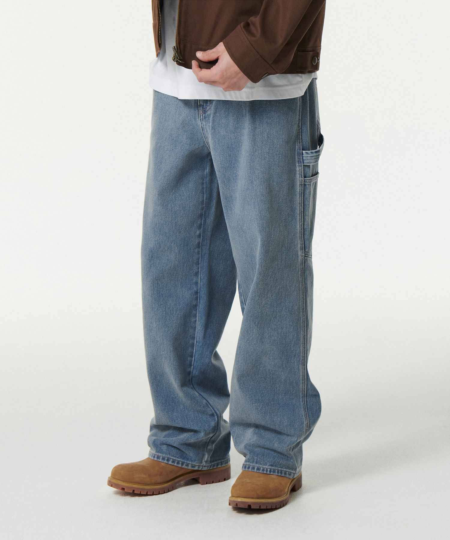 【YOURNUS】Carpenter Wide Training Pants MUSINSA | MUSINSA STANDARD Denim wide carpenter pants [light