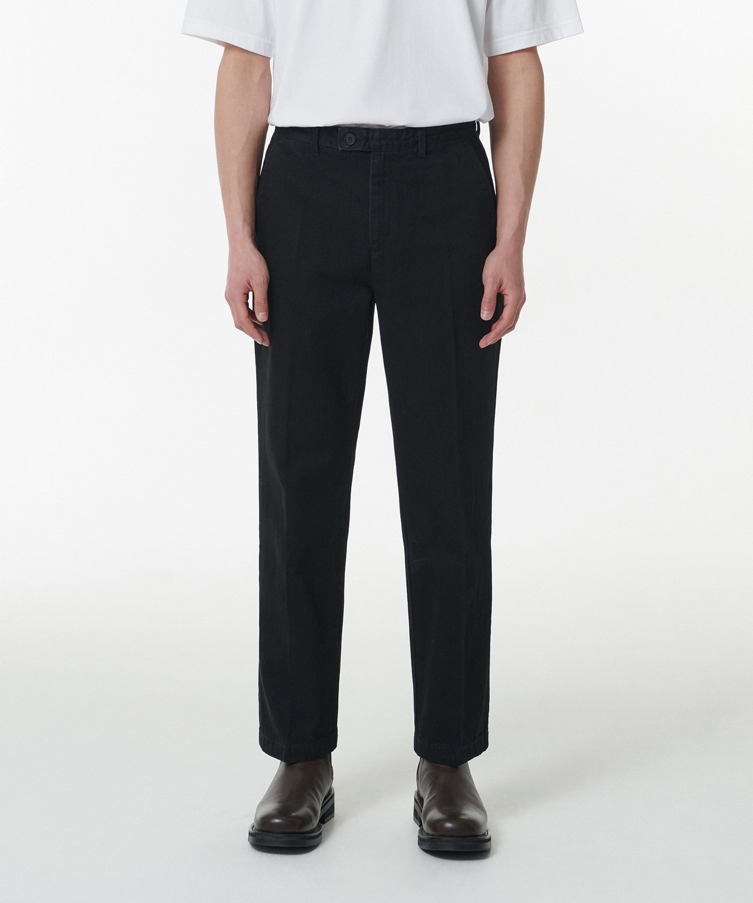 ★MUSINSA STANDARD★ Denim Fatigue Pants Black MMDNP516-BK MUSINSA | MUSINSA STANDARD Denim Fatigue Pants [Black]