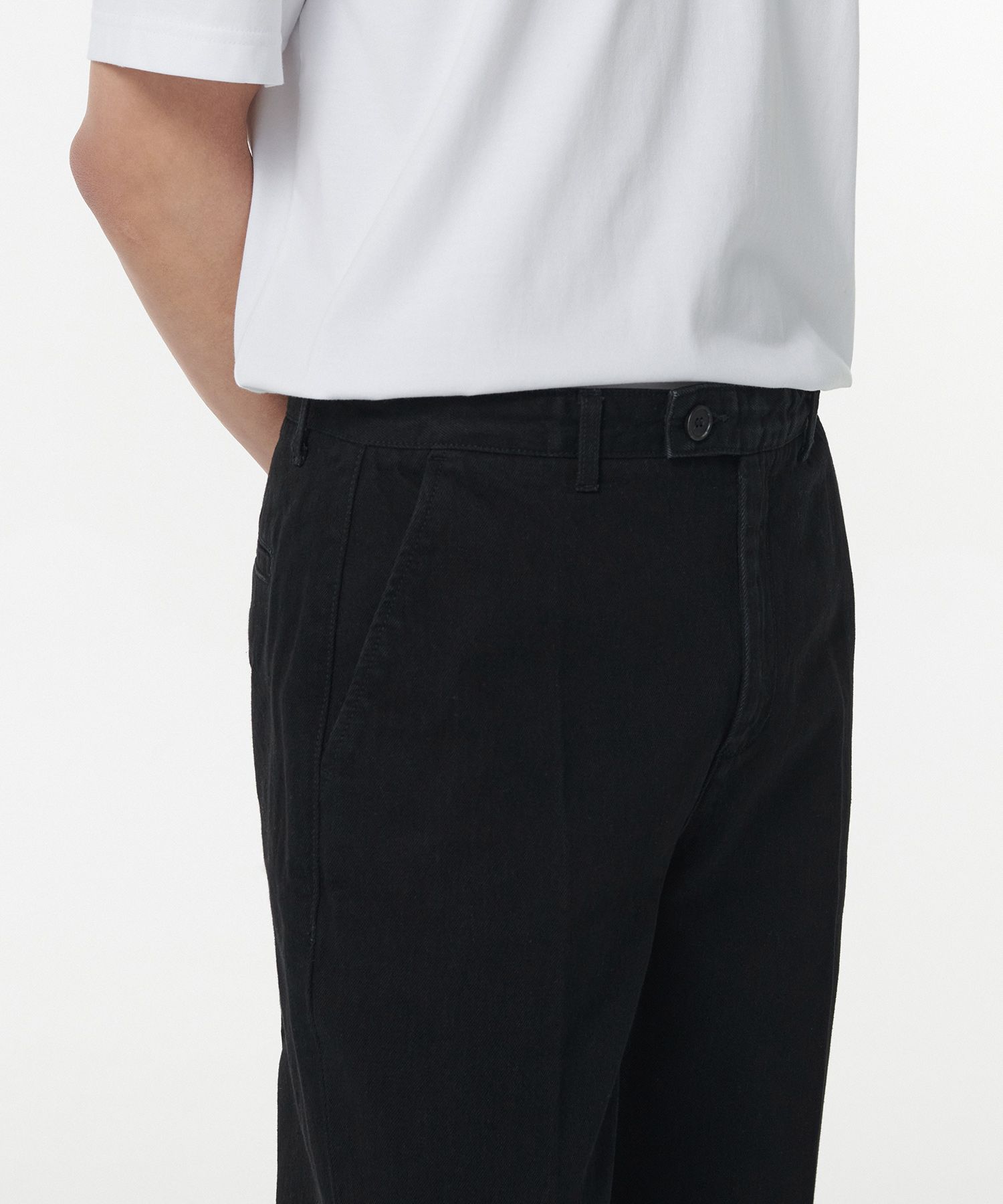 デニム・ジーパン MUSINSA STANDARD Straight Denim Slacks Low Black MMDNP104-AK MUSINSA | MUSINSA STANDARD [Cool Standard] Straight Denim
