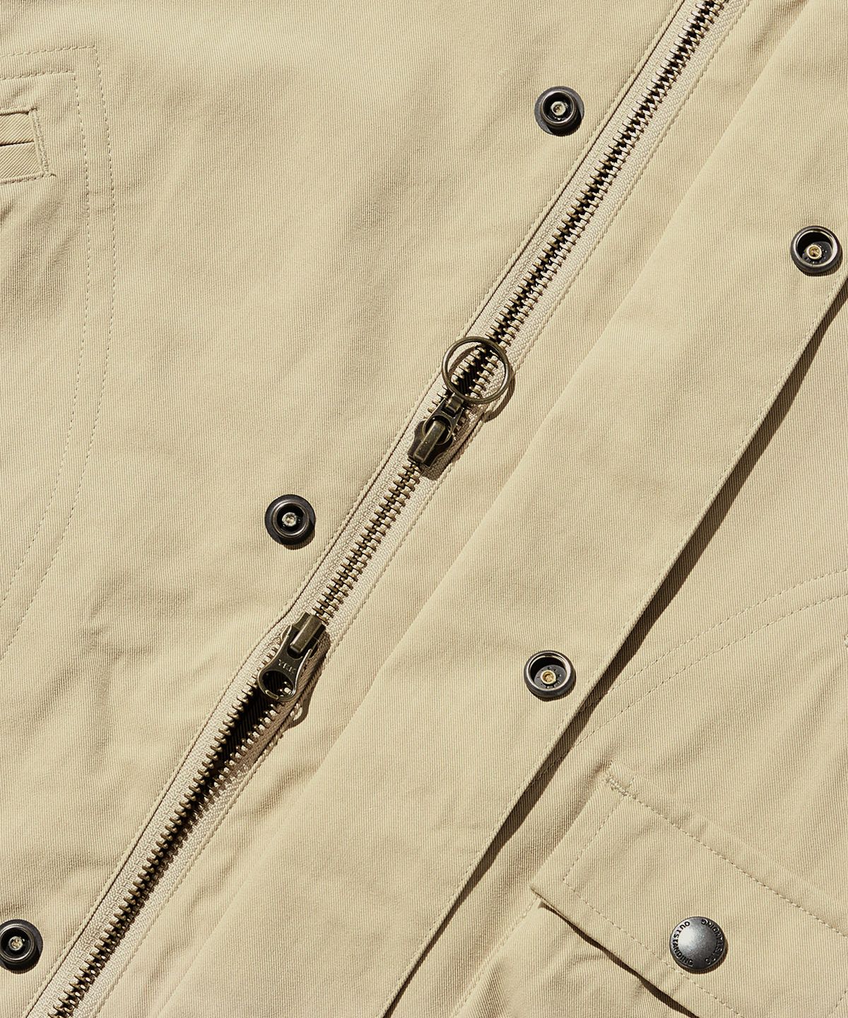 아웃스탠딩(OUTSTANDING) CORDUROY COLLAR HUNTING JACKET_BEIGE