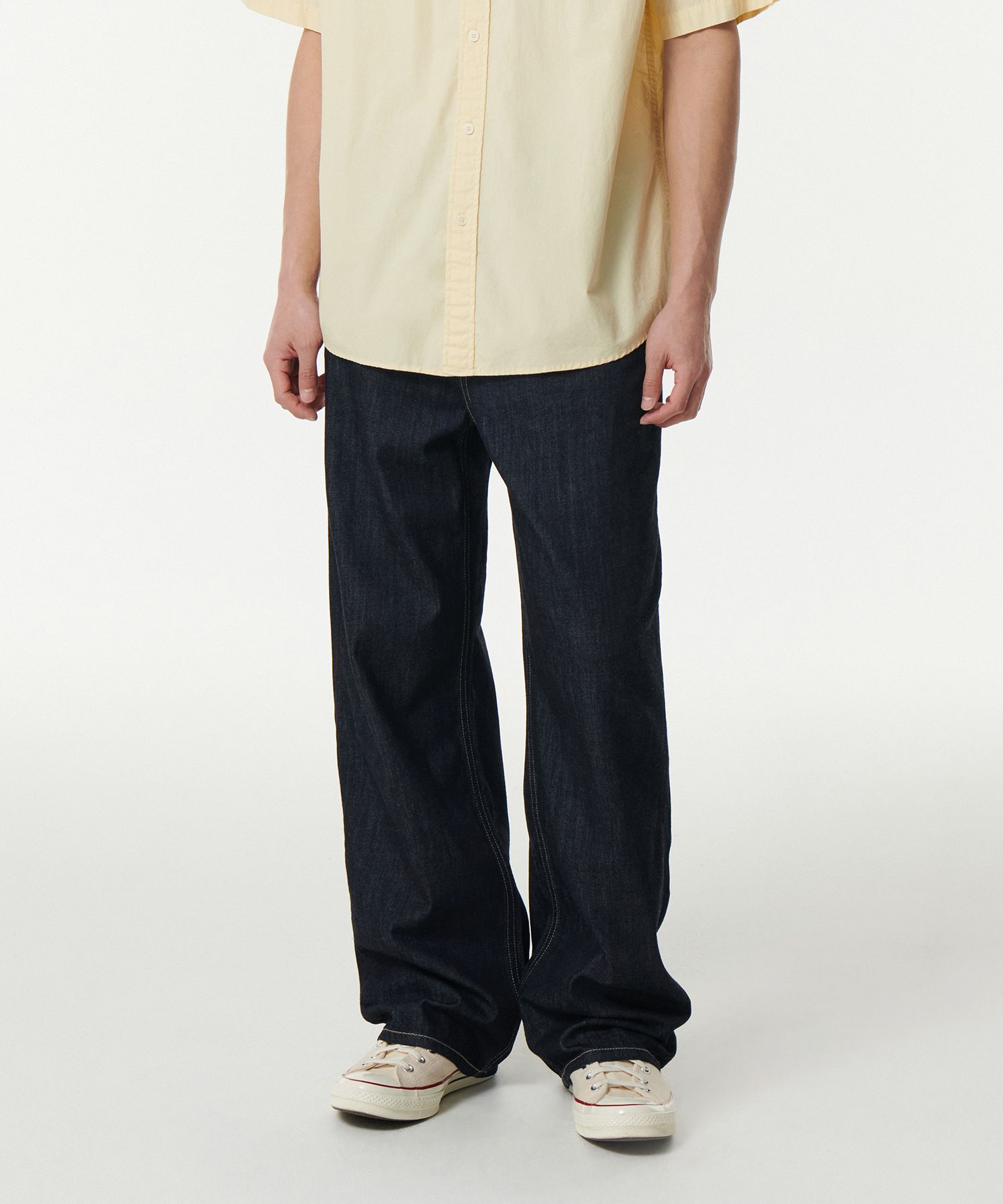 ★MUSINSA STANDARD★ Scrub washed wide denim pants light ind MUSINSA | MUSINSA STANDARD Lightweight wide denim pants