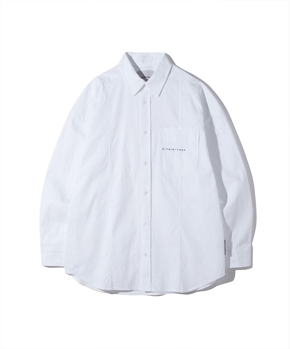 디써티원(DTHIRTYONE) Embroidered Oxford Shirt (PURE WHITE)