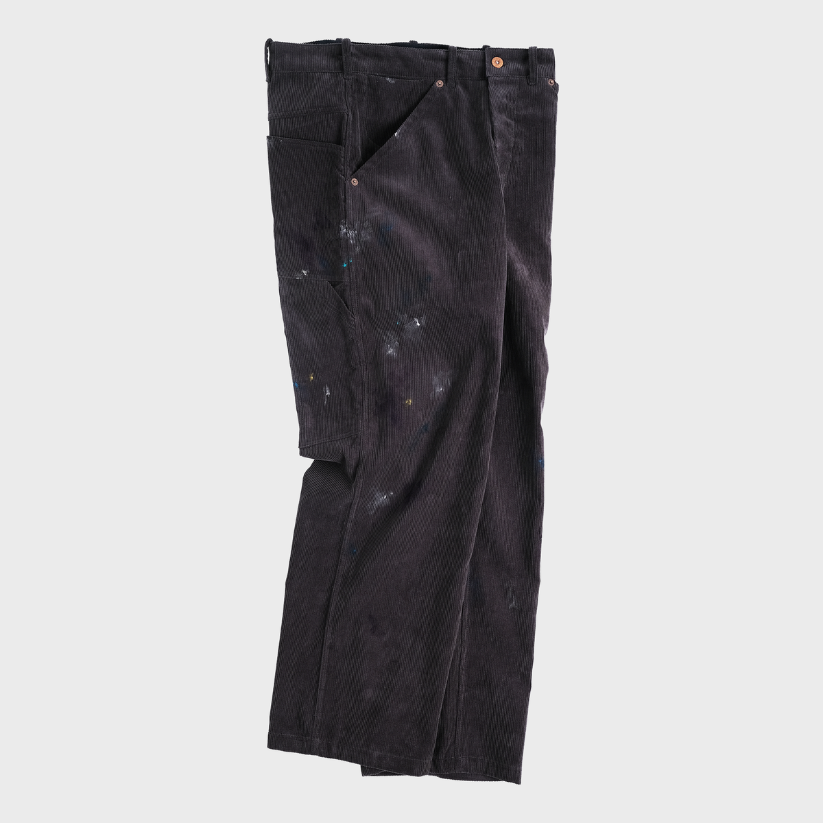 본로우(BONRROW) Corduroy Painter Pants_Charcoal