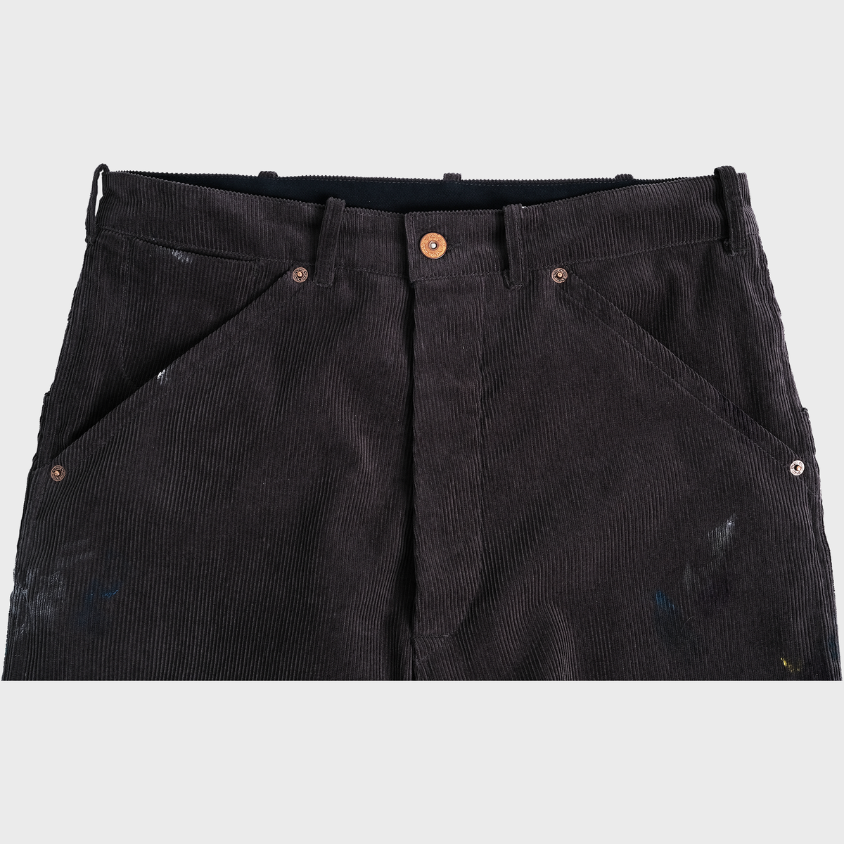 본로우(BONRROW) Corduroy Painter Pants_Charcoal