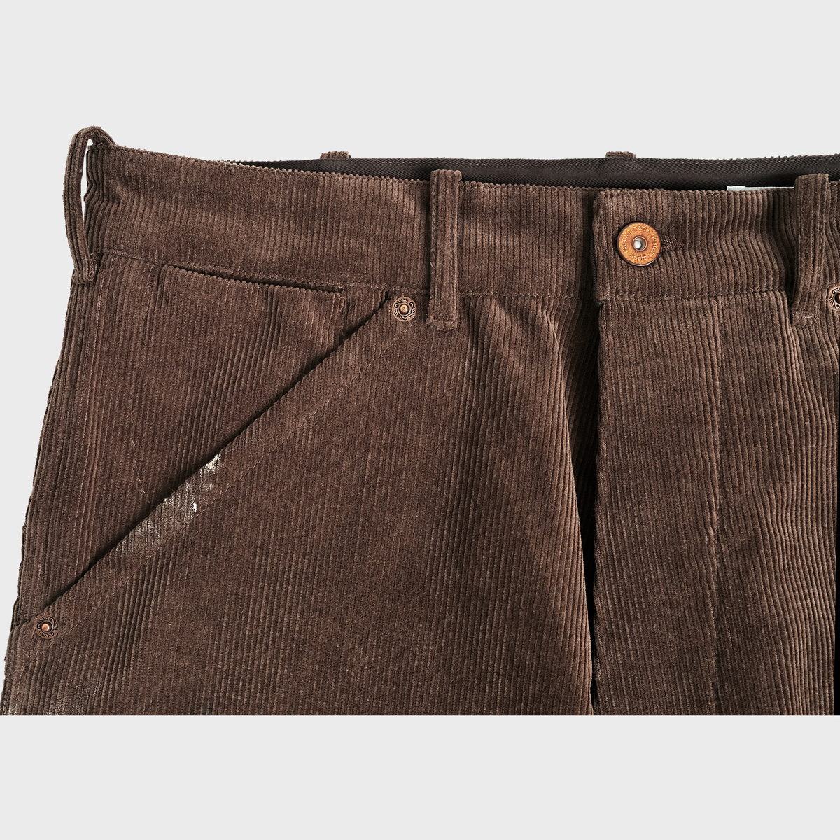 본로우(BONRROW) Corduroy Painter Pants_Brown