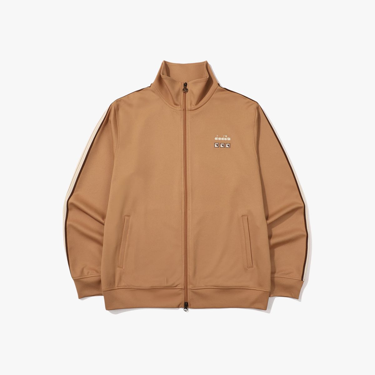 디아도라(diadora) 아티산 클래식 트랙자켓 BROWN