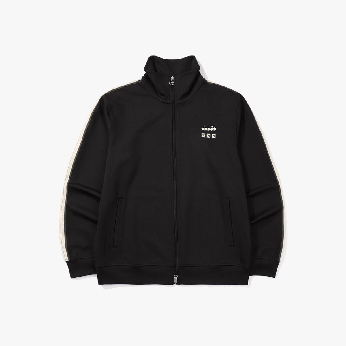 디아도라(diadora) 아티산 클래식 트랙자켓 BLACK