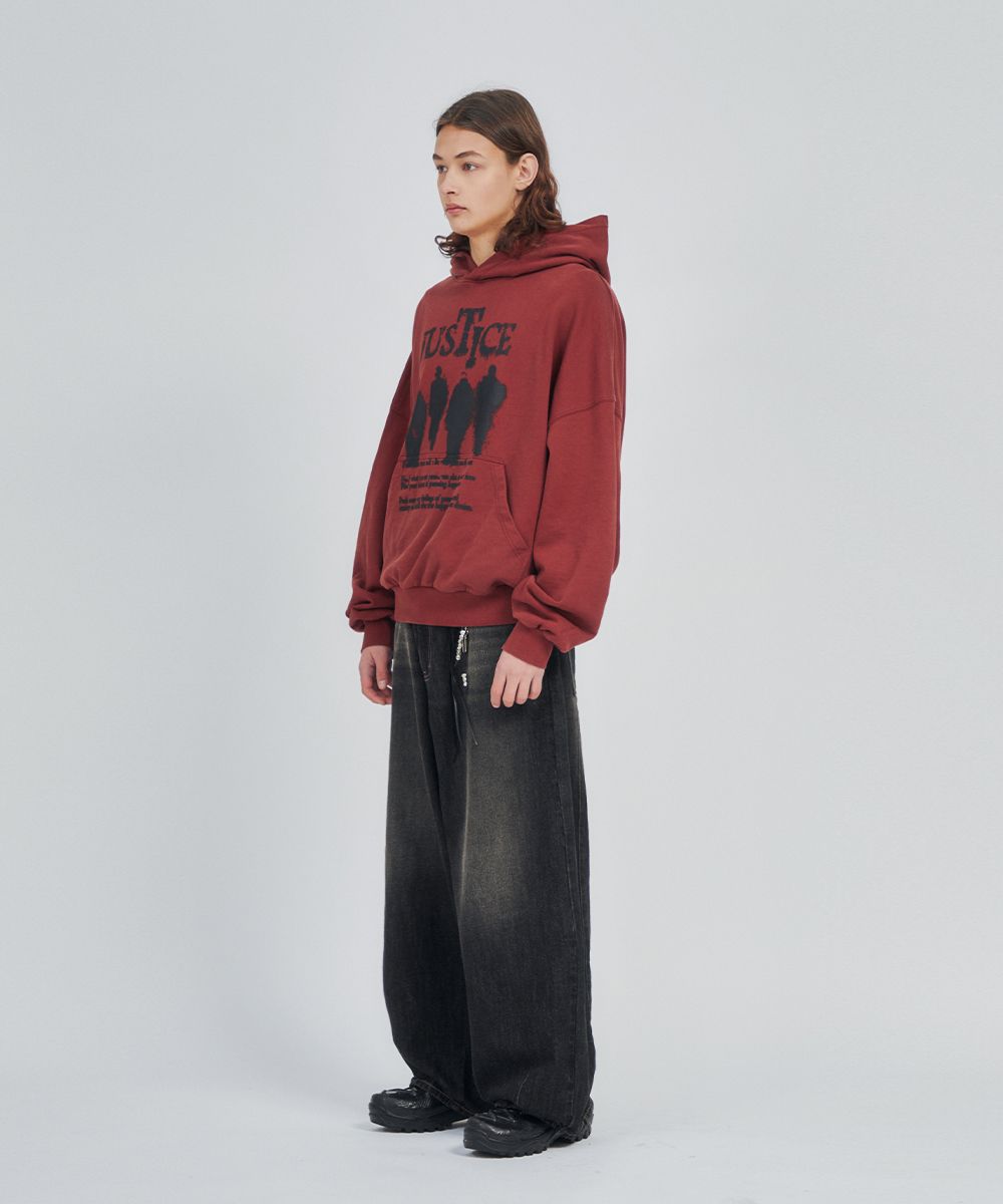 【INCHANT ME】[Unisex] Miyu Overfit Hoodie MUSINSA | INTEMPOMOOD Silhouette print overfit hoodie: 2 colors